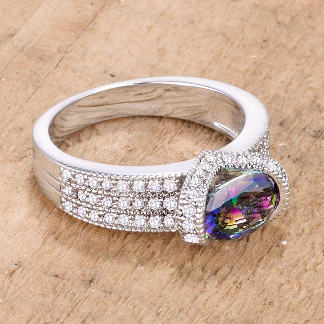1.6 Ct Mystic Oval CZ Ring - Charming Charlie