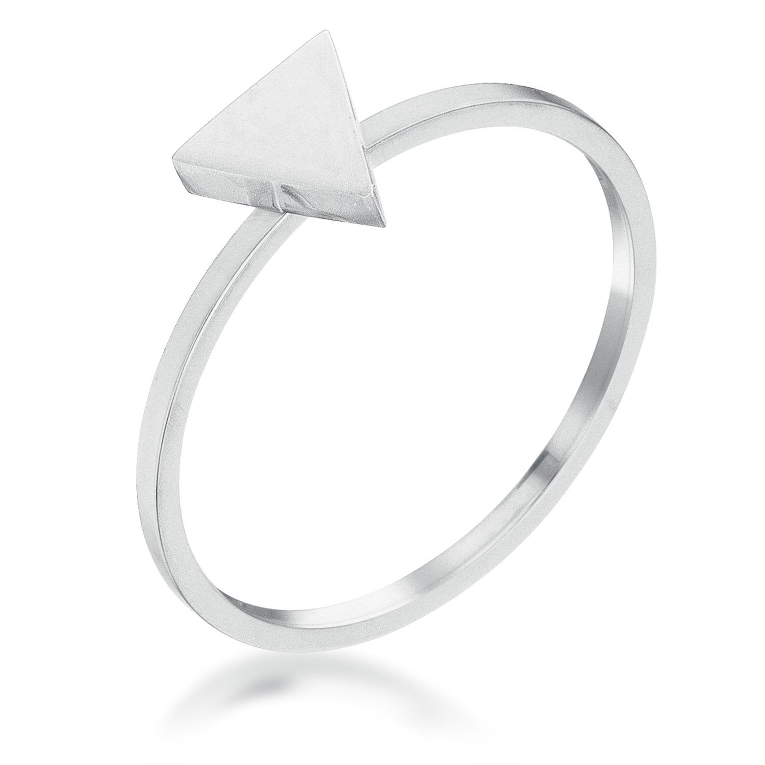 Stainless Steel Triangle Stackable Ring - Charming Charlie