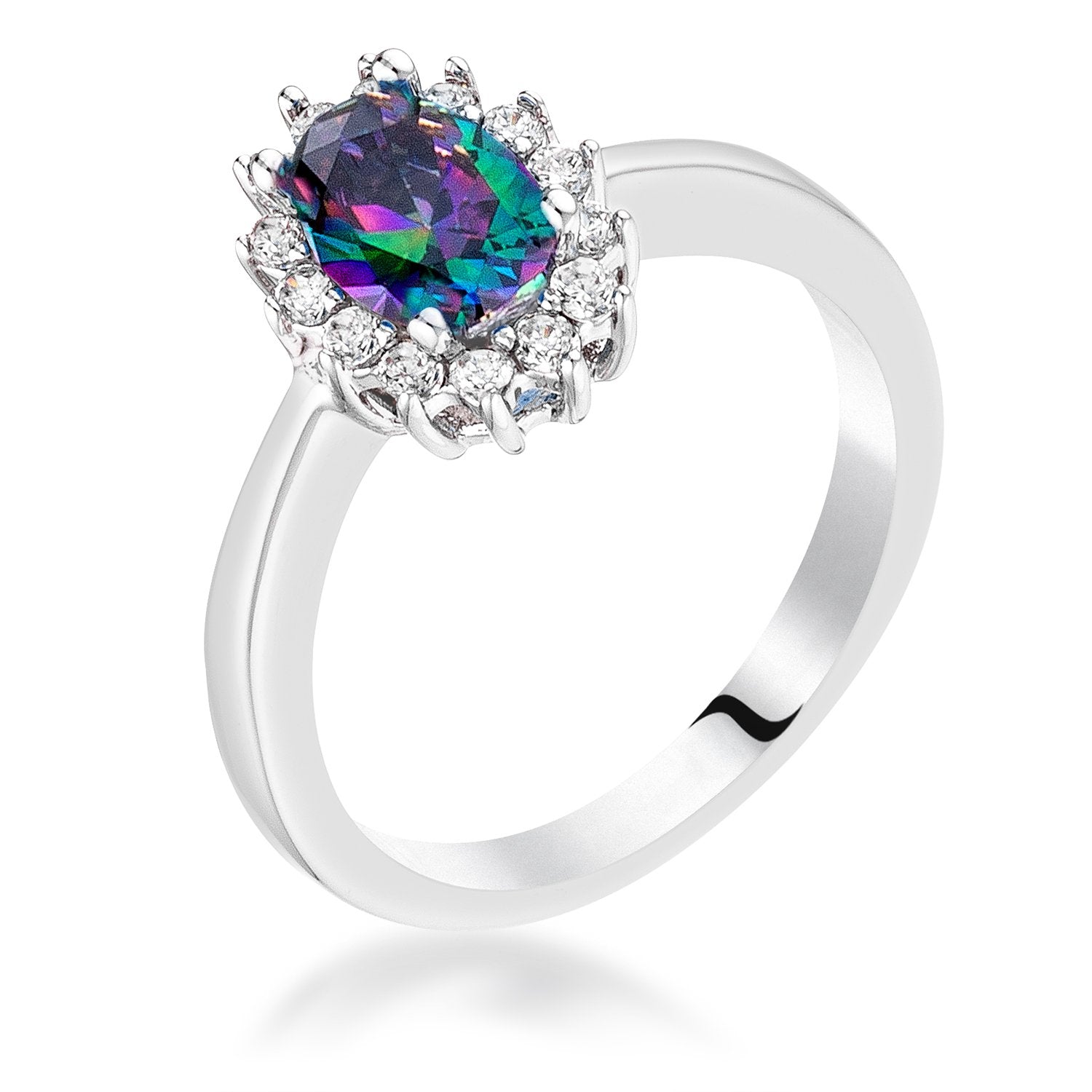 Mystic CZ Petite Oval Ring - Charming Charlie