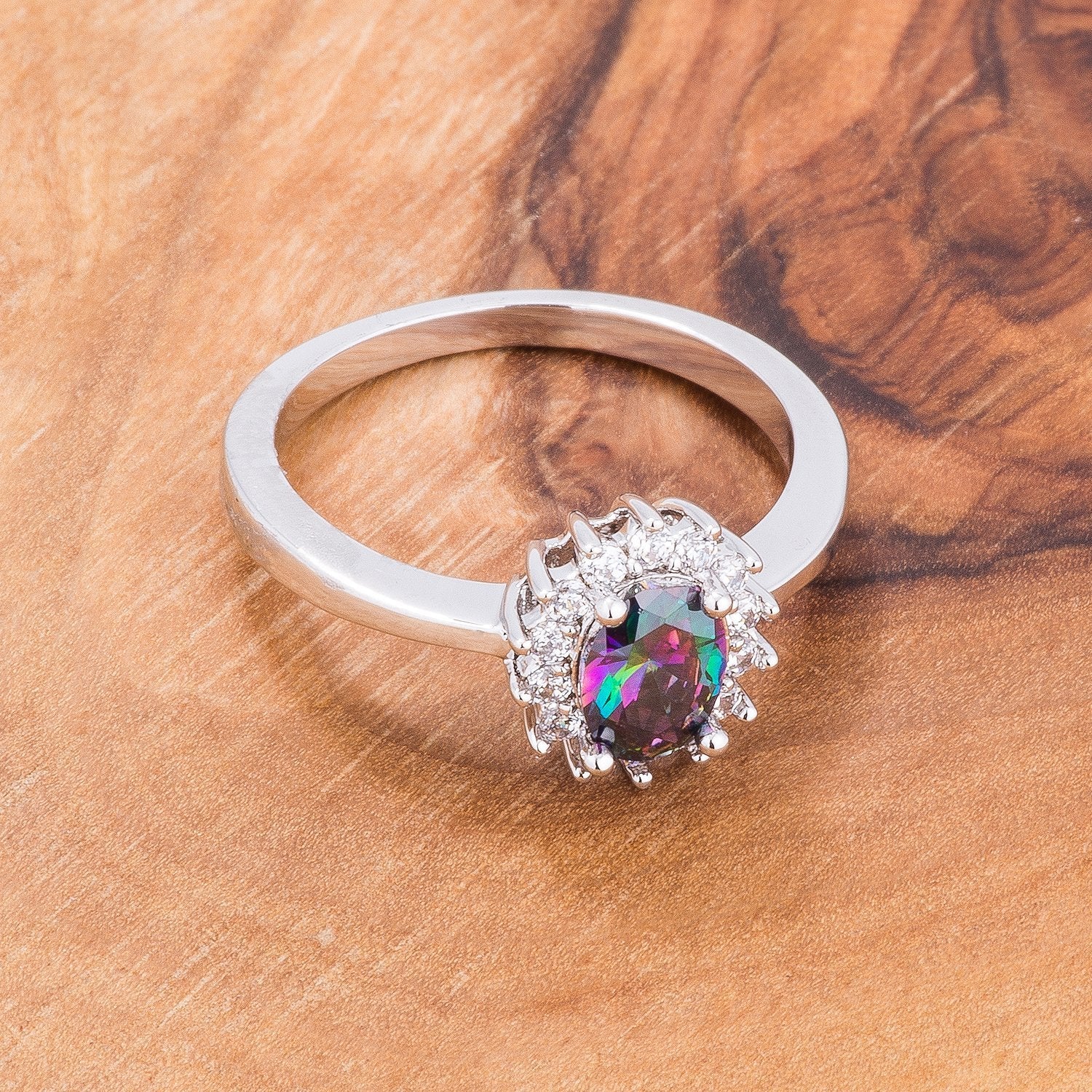 Mystic CZ Petite Oval Ring - Charming Charlie