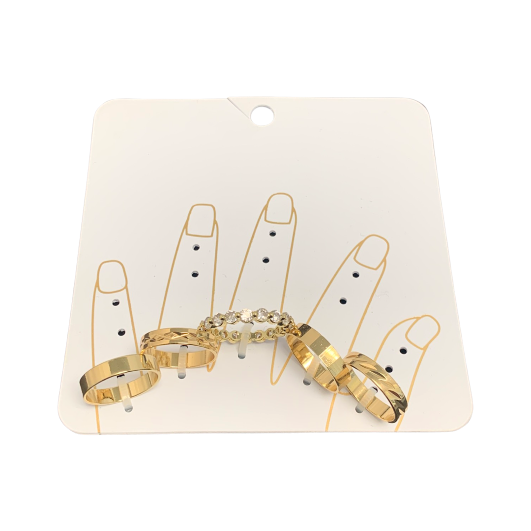 Gold Multi 5 Pack Ring Set - Charming Charlie