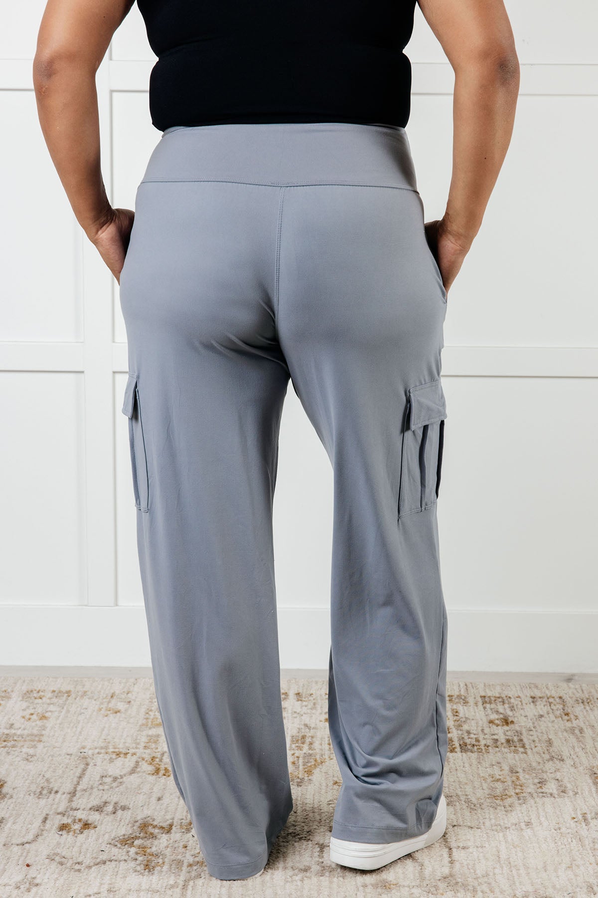 Race to Relax Cargo Pants in Rhino Grey - Charming Charlie
