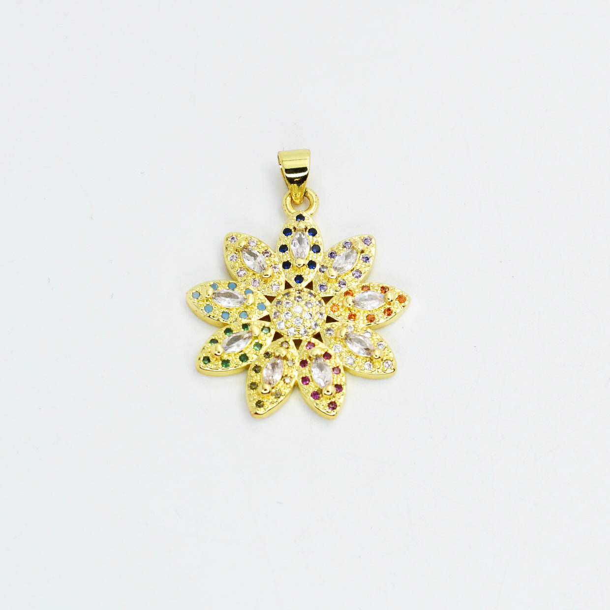Rainbow Gem Poinsettia Charm - Charming Charlie
