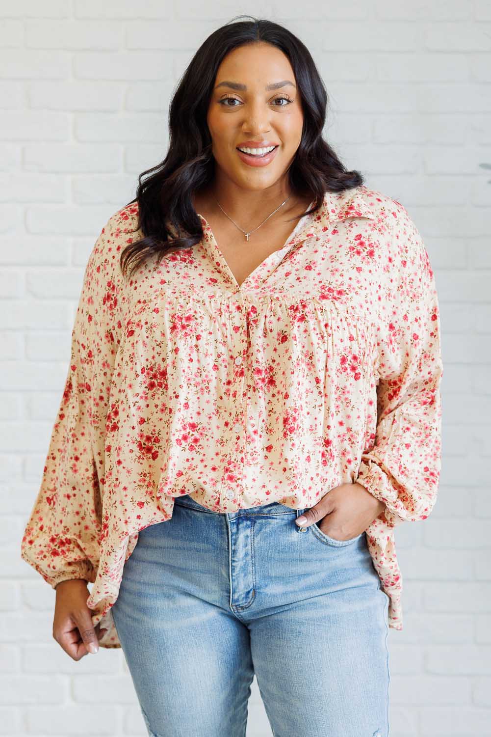 Reap What You Sow Button Down - Charming Charlie