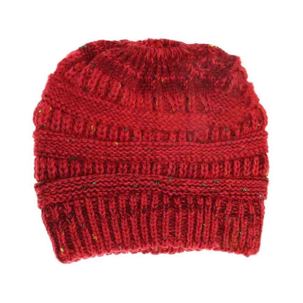Red Flecked Ombre CC Beanie Tail offers expert craftsmanship with its soft, flecked yarn that creates a subtle ombre effect. Designed to comfortably fit all head sizes, this beanie tail provides warmth while allowing the perfect ponytail or bun to peek through, combining practicality with style. Ideal for cooler days, it’s a functional accessory that seamlessly blends comfort with a modern, casual look.