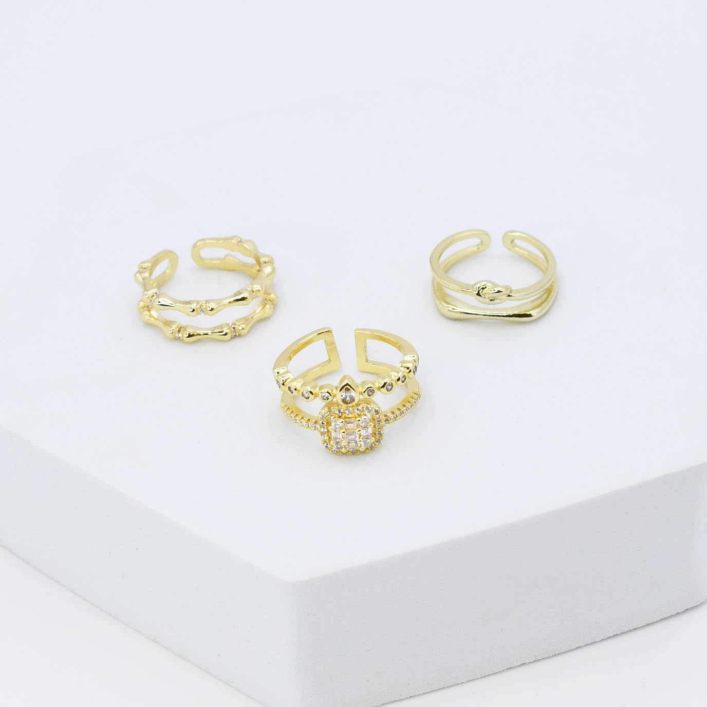 Regal Radiance Ring Set - Charming Charlie