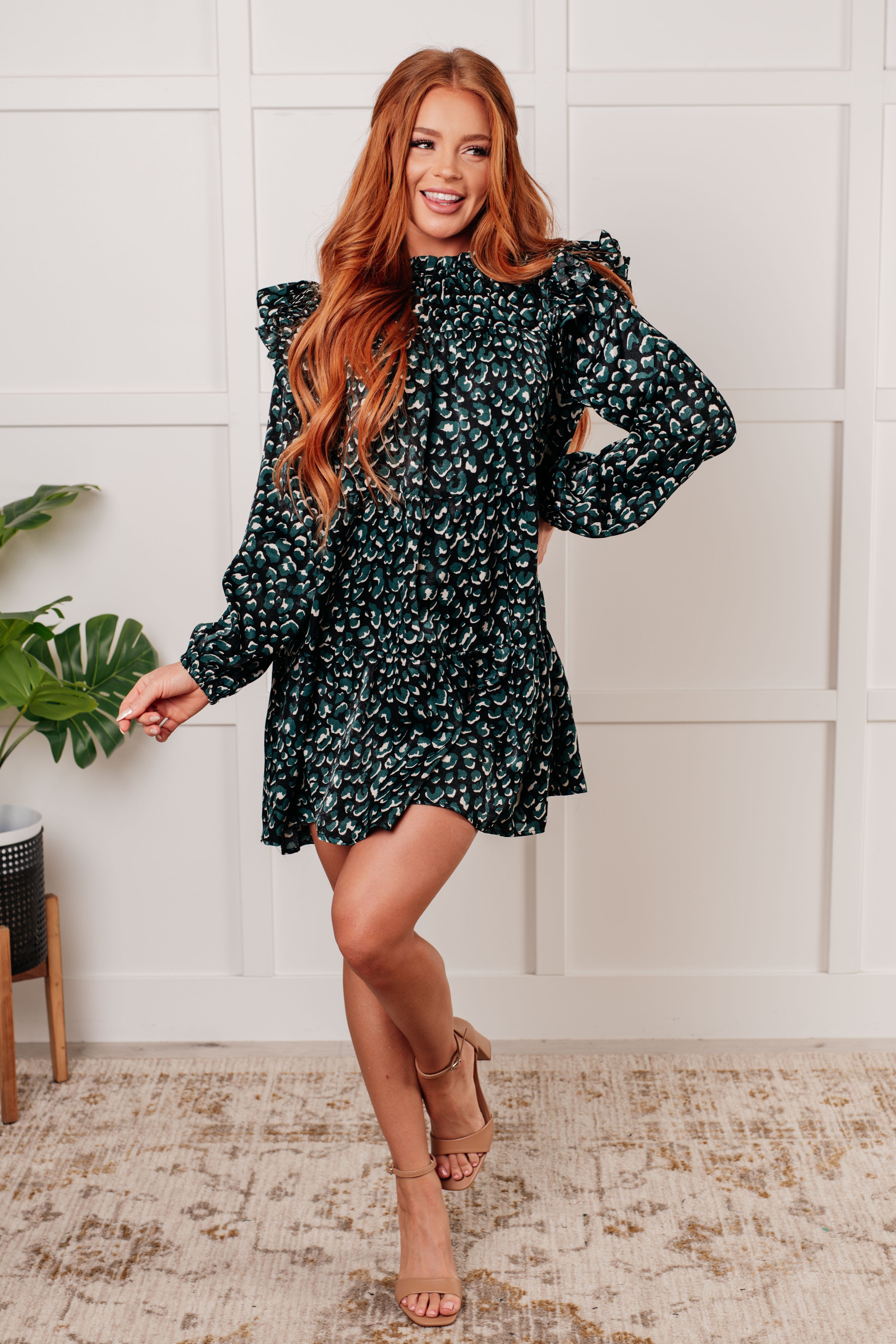 Right As Rain Ruffle Detail Dress - Charming Charlie