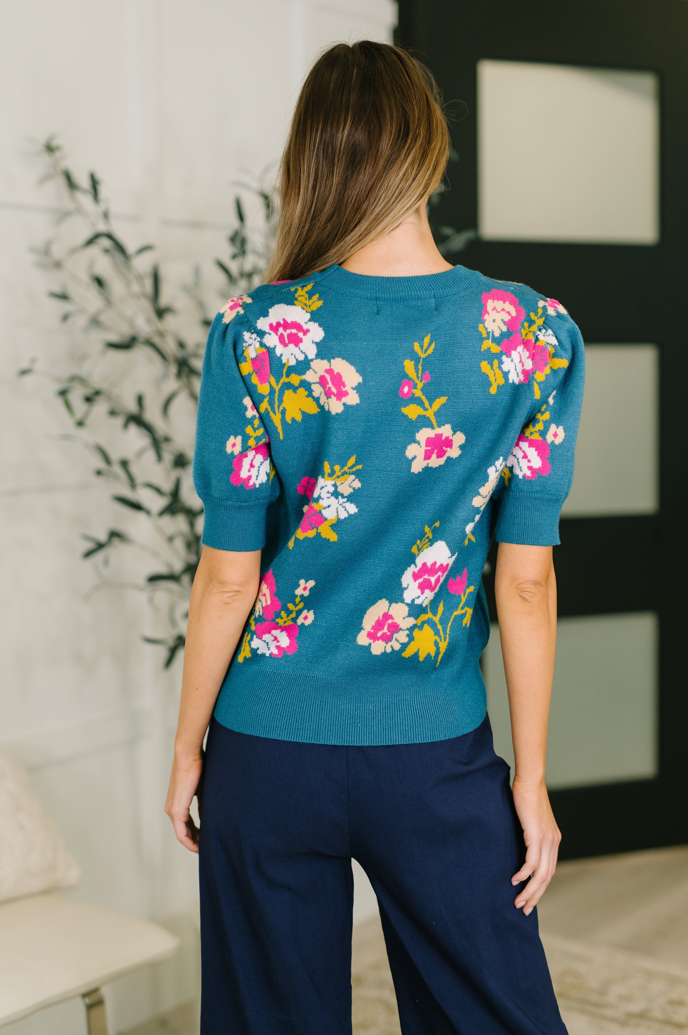Right for Each Other Knit Floral Top - Charming Charlie