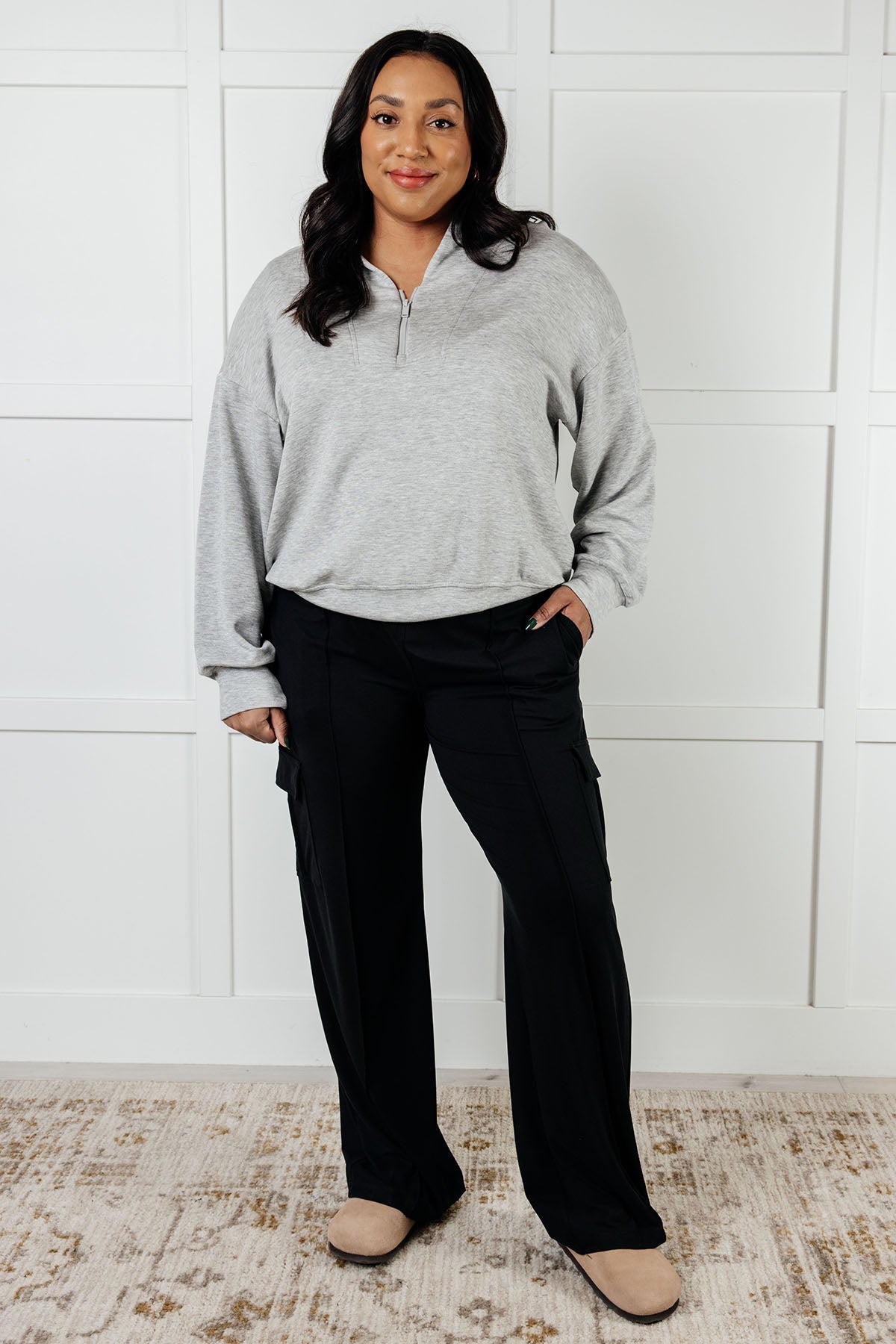 Race to Relax Cargo Pants in Black - Charming Charlie