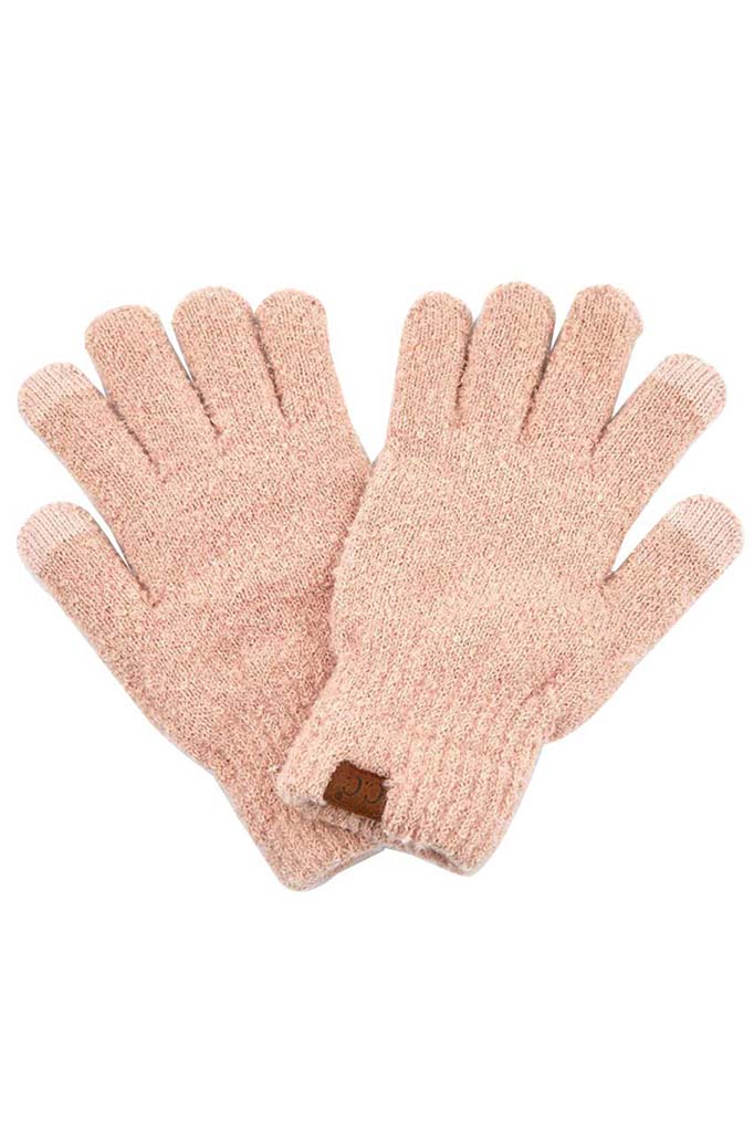 Rose C C solid boucle gloves, These boucle gloves are designed nicely that enrich your beauty and highlight and/or contrast many different outfits. Stay warm and cozy with these gloves in winter or cold weather. Different color variations give you the opportunity to coordinate with different outfits in style. Perfect pair for the holiday season, outdoor activity, camping, running, skiing, and holiday shopping. Stay beautiful and warm!