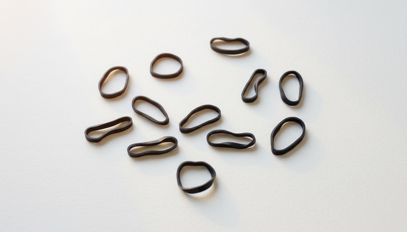 Black Rubber Hairband. Pack of 60 - Charming Charlie