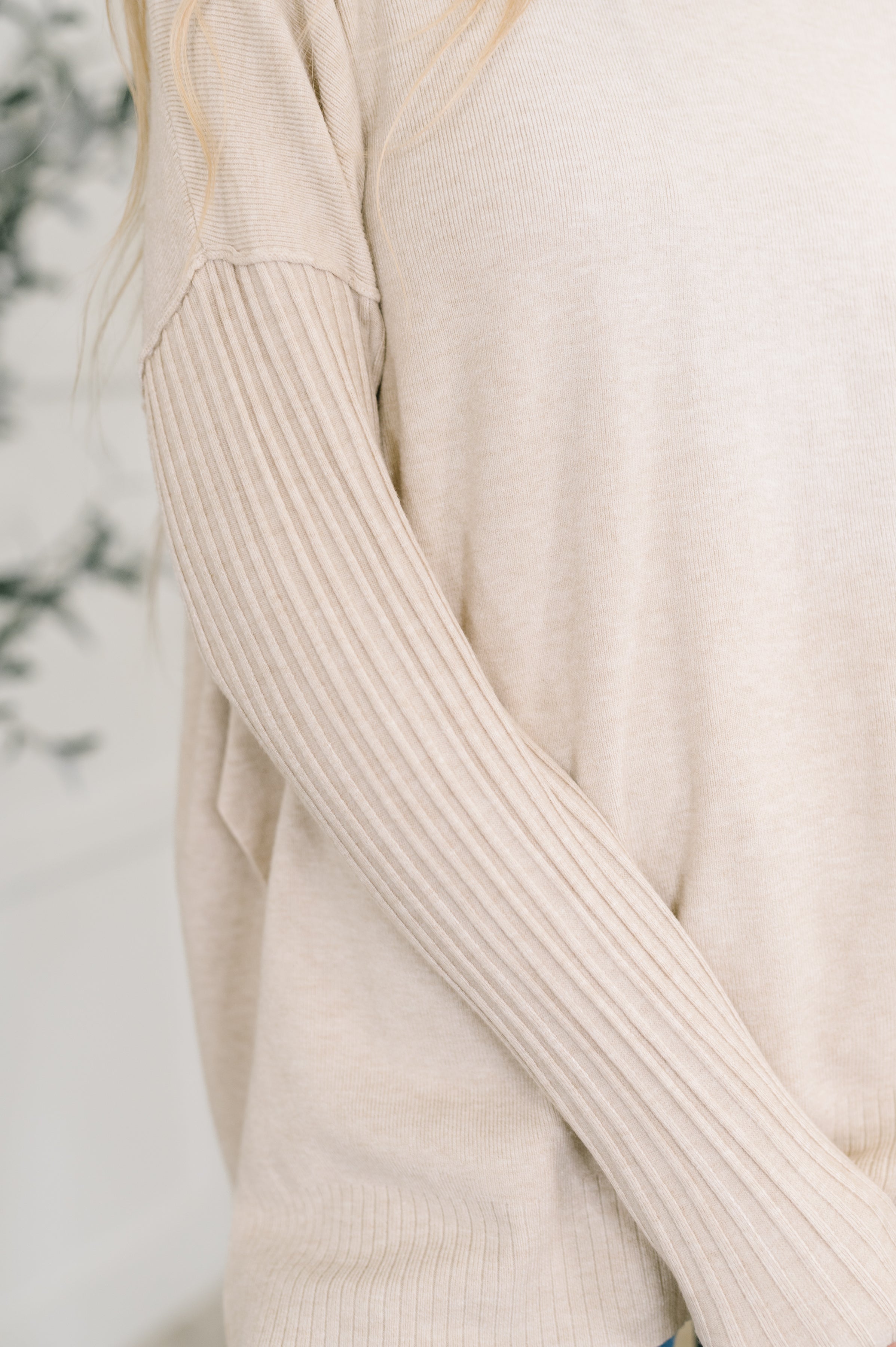 Running Late Hooded Long Sleeve in Beige - Charming Charlie