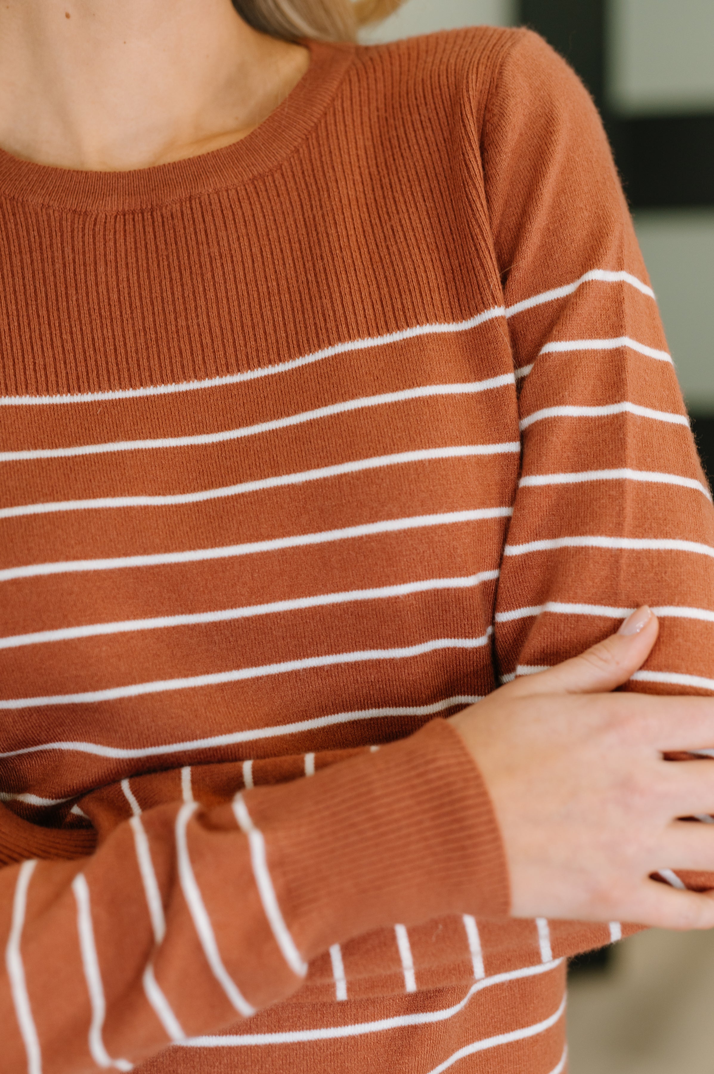 Rust Revival Long Sleeve Knit Top - Charming Charlie