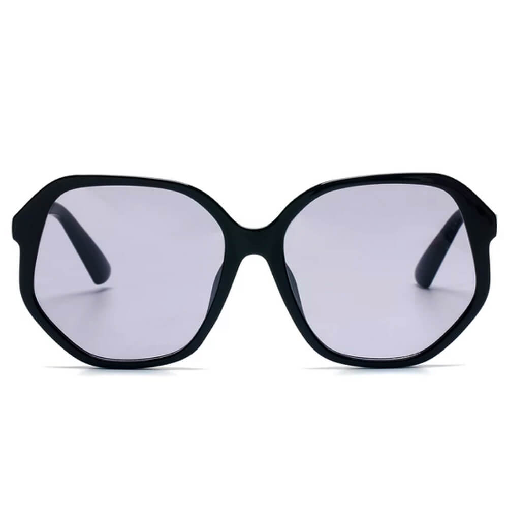 JOLIET | S1108 - Women Geometric Round Oversized Fashion Sunglasses - Cramilo Eyewear - Stylish Trendy Affordable Sunglasses Clear Glasses Eye Wear Fashion