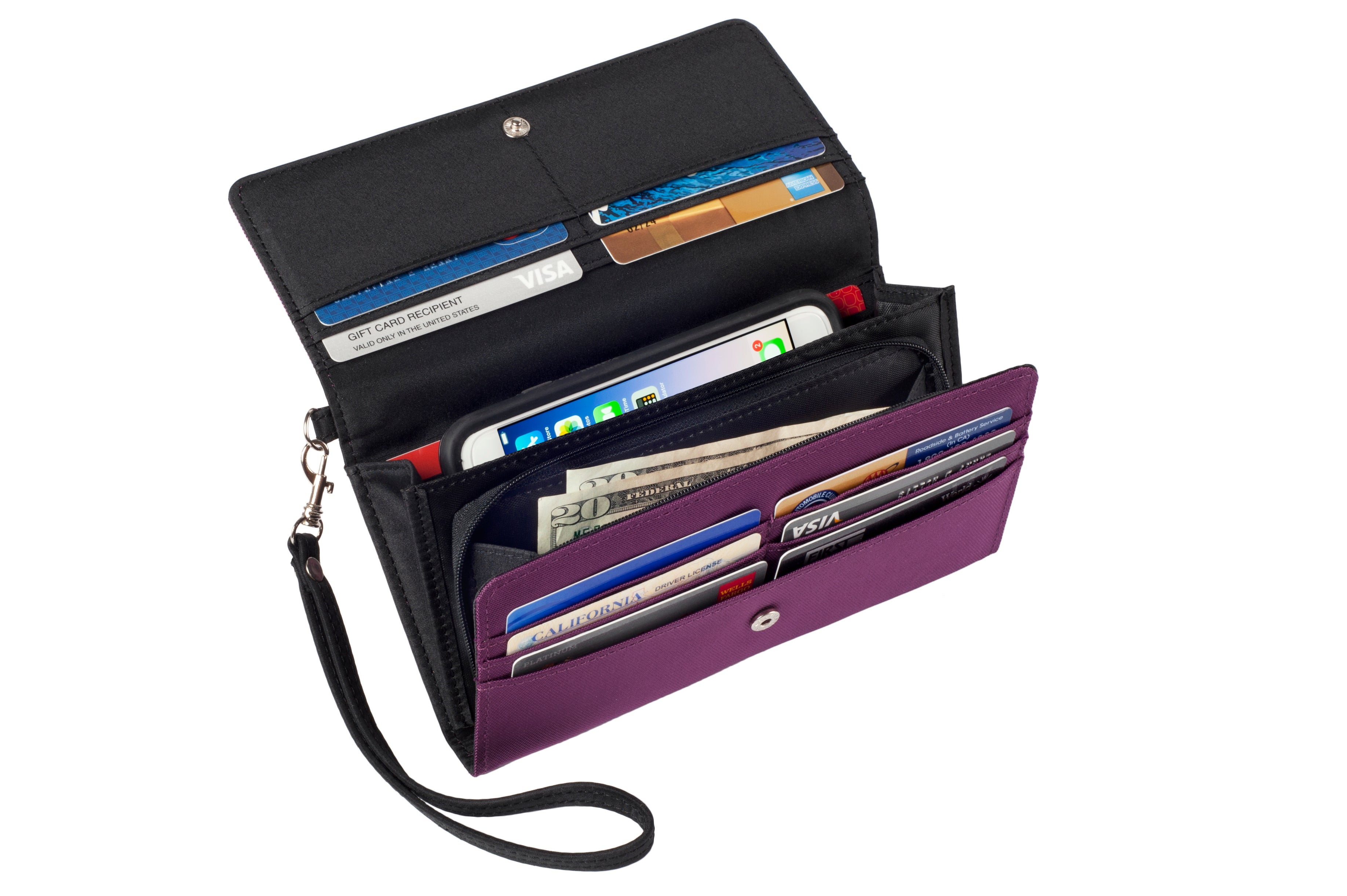 Slim Hand Phone Clutch Organizer Wristlet Wallet - Charming Charlie