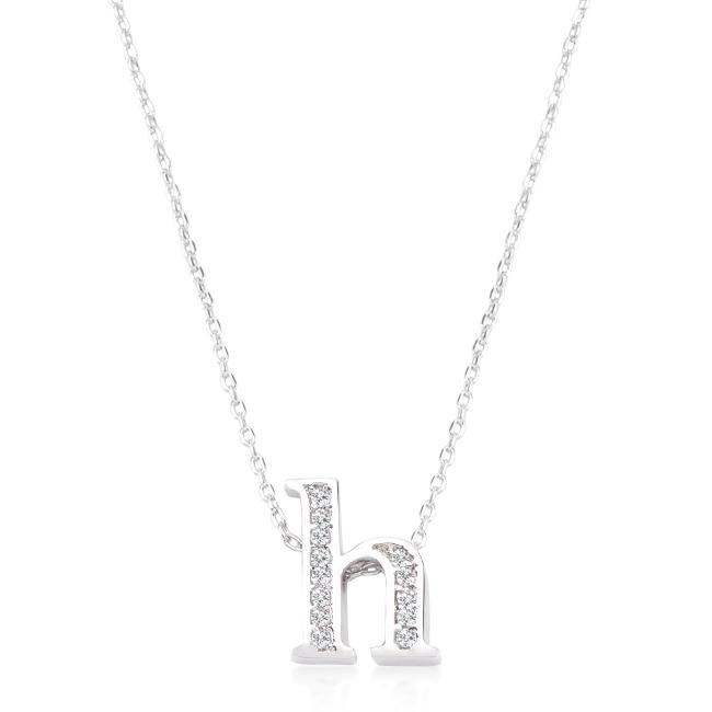 Pave Initial H Pendant - Charming Charlie