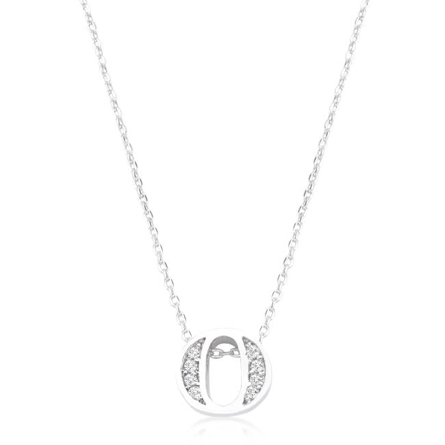 Pave Initial O Pendant - Charming Charlie
