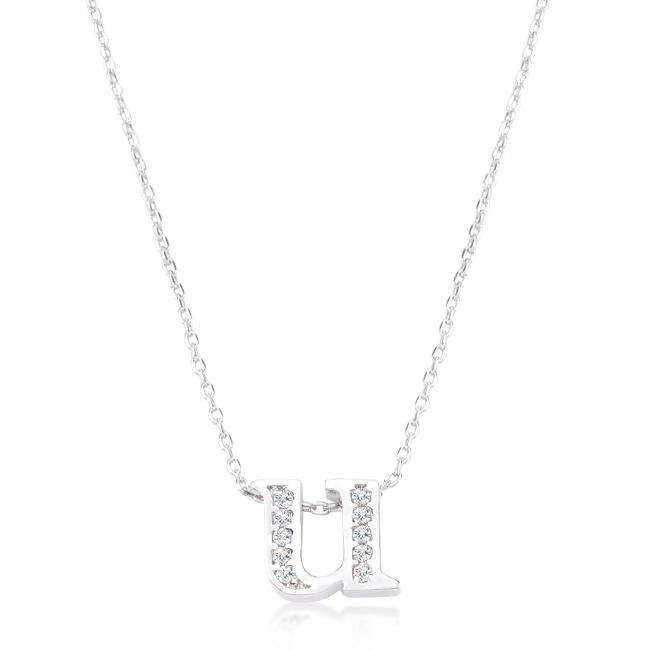 Pave Initial U Pendant - Charming Charlie
