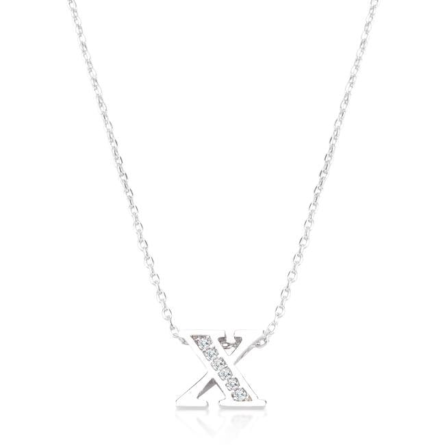 Pave Initial X Pendant - Charming Charlie