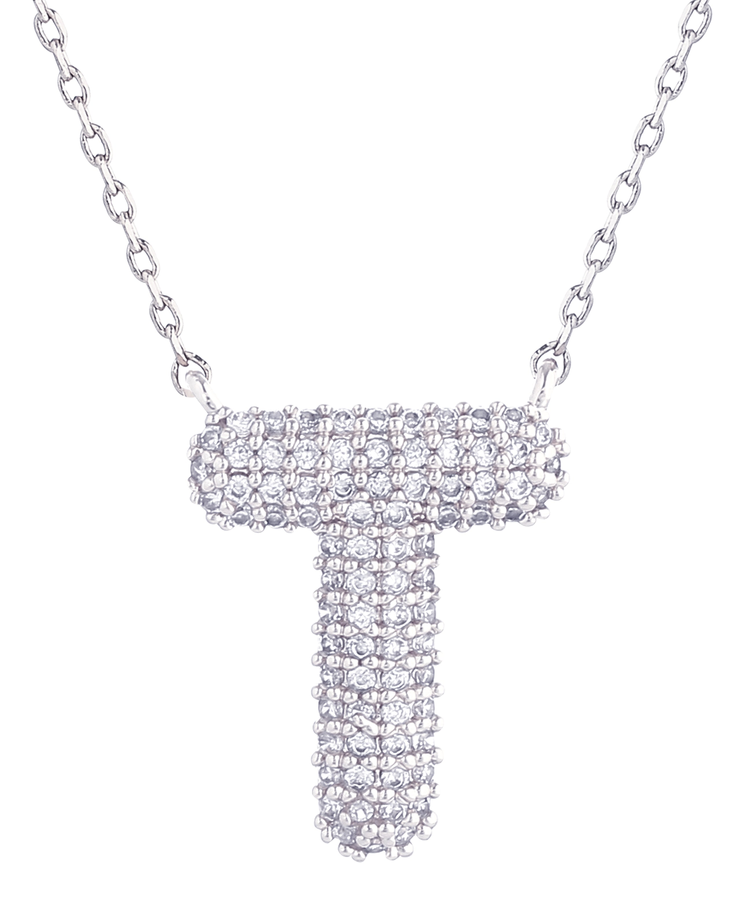 14K Gold Dipped Textured Initial Necklace - Charming Charlie