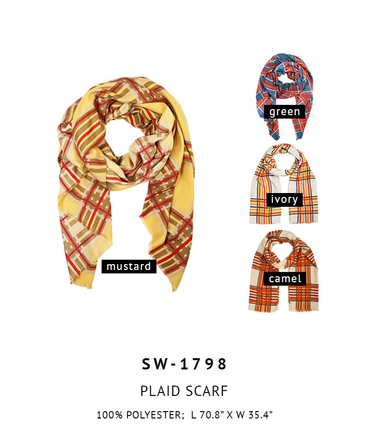 Plaid Scarf - Charming Charlie