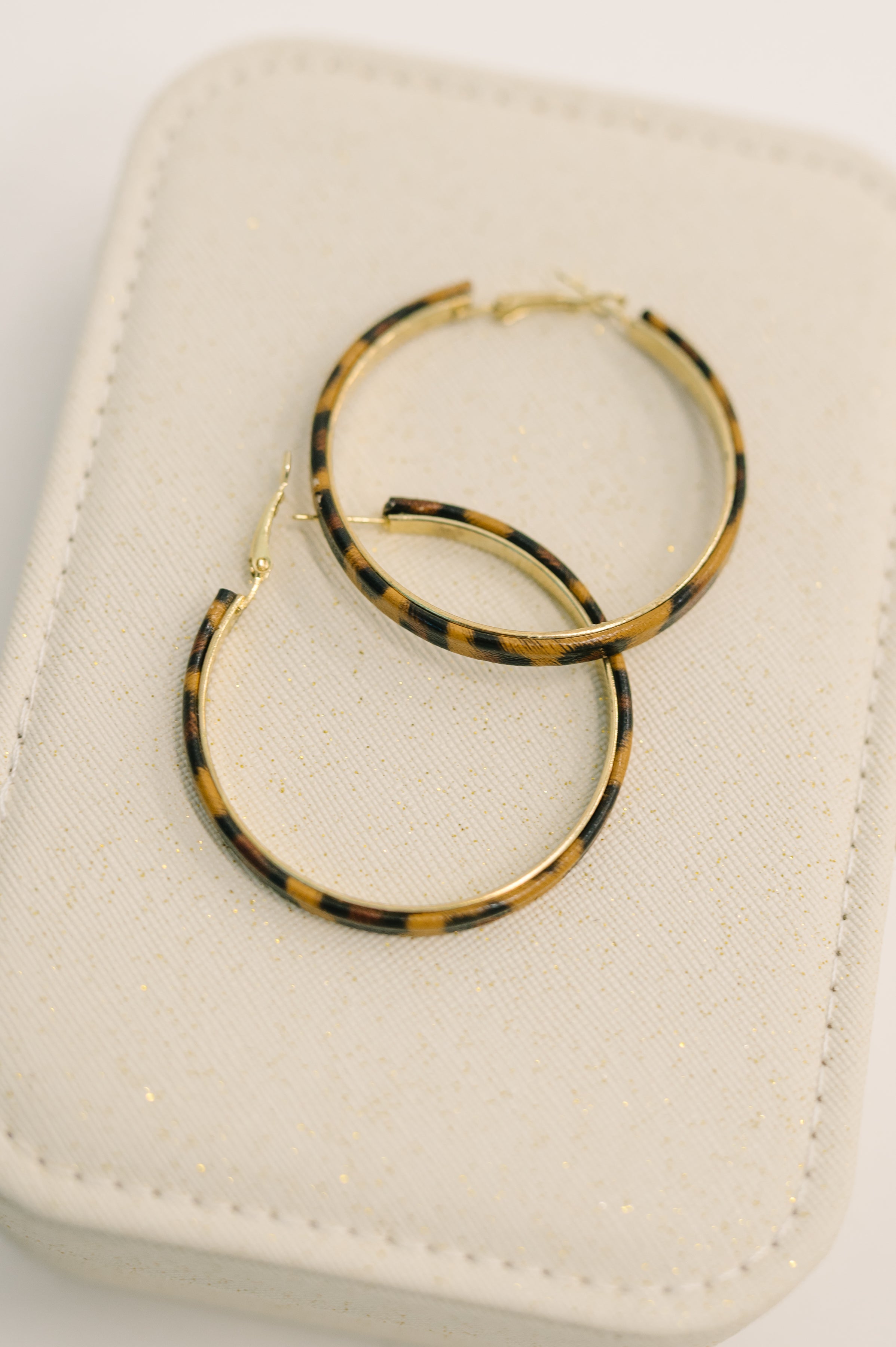 Sassy Assist Leopard Print Hoop Earrings - Charming Charlie