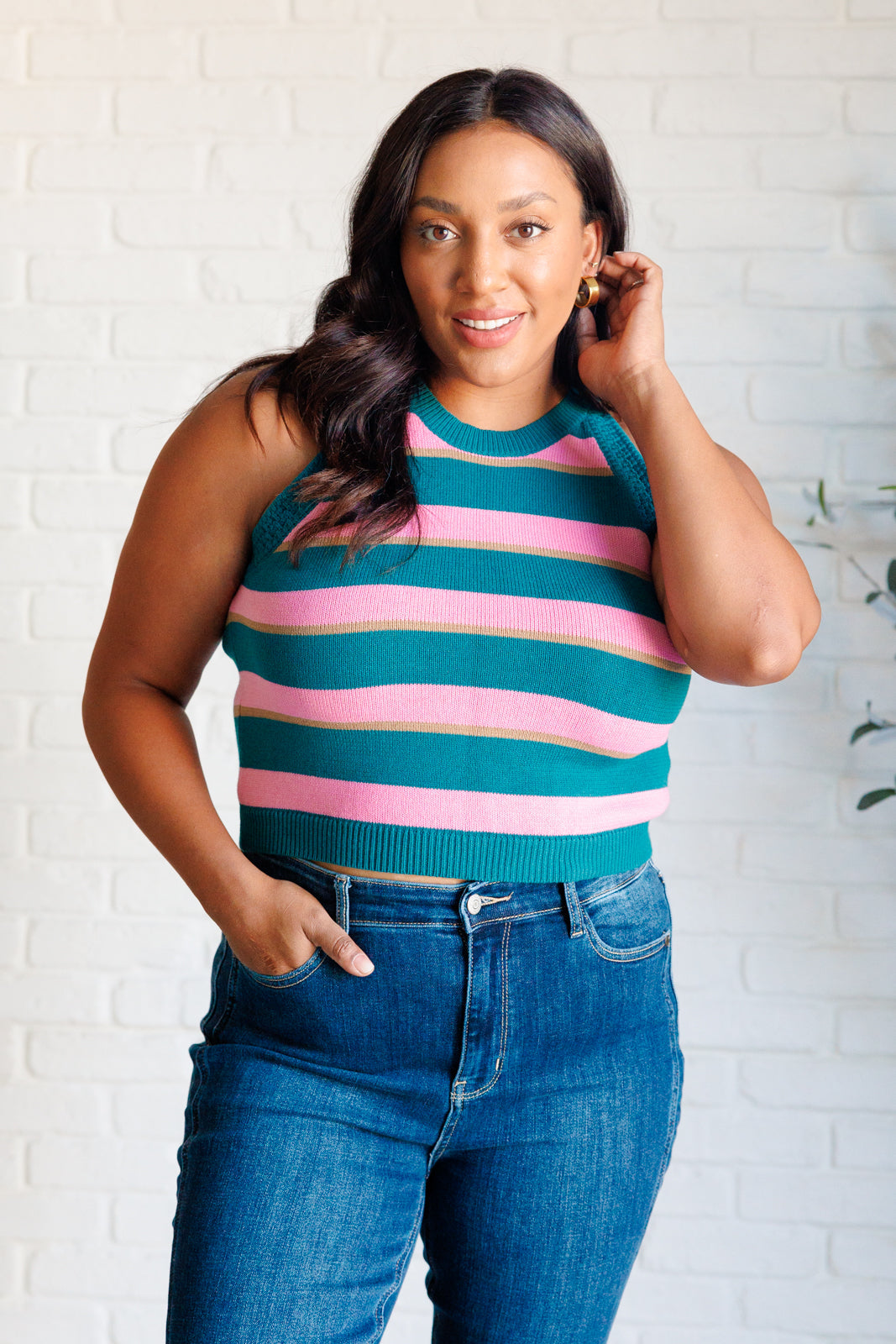 Scholarly Pursuits Knit Striped Tank - Charming Charlie