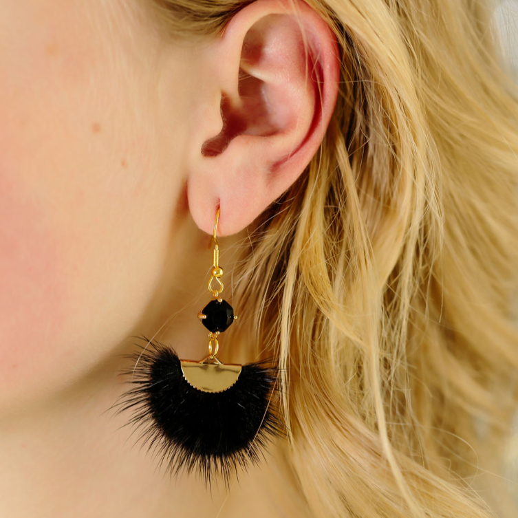 Black Bling Puffs - Charming Charlie