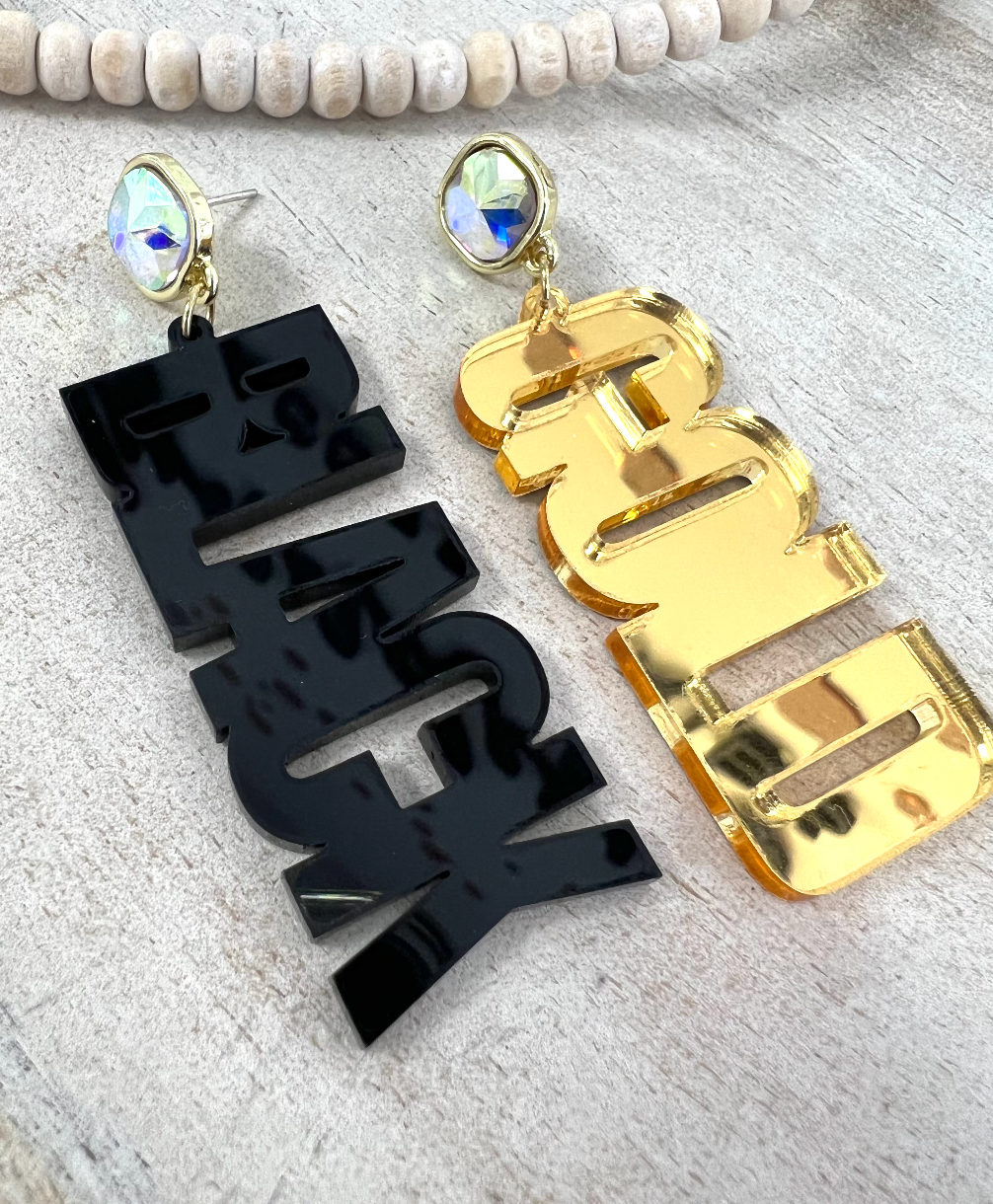 Game Day Custom Acrylic Earrings - Charming Charlie
