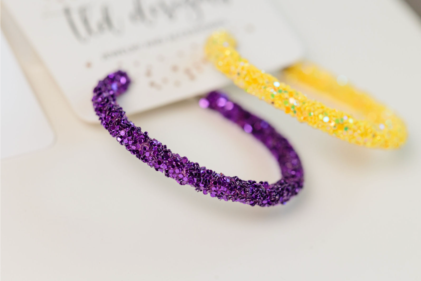 Purple and Yellow Hoops - Charming Charlie