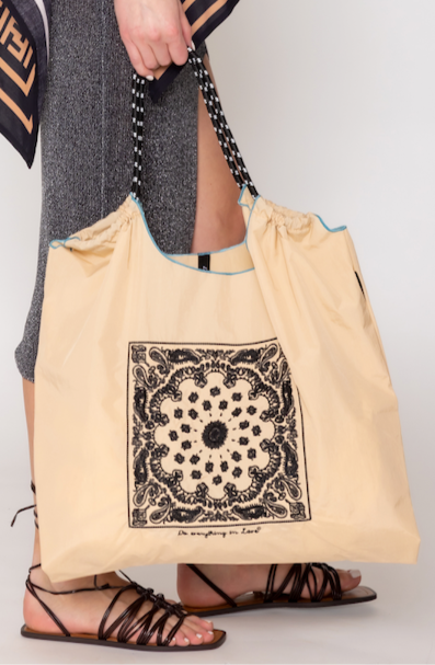 Paisley Pattern Rope Bag - Charming Charlie
