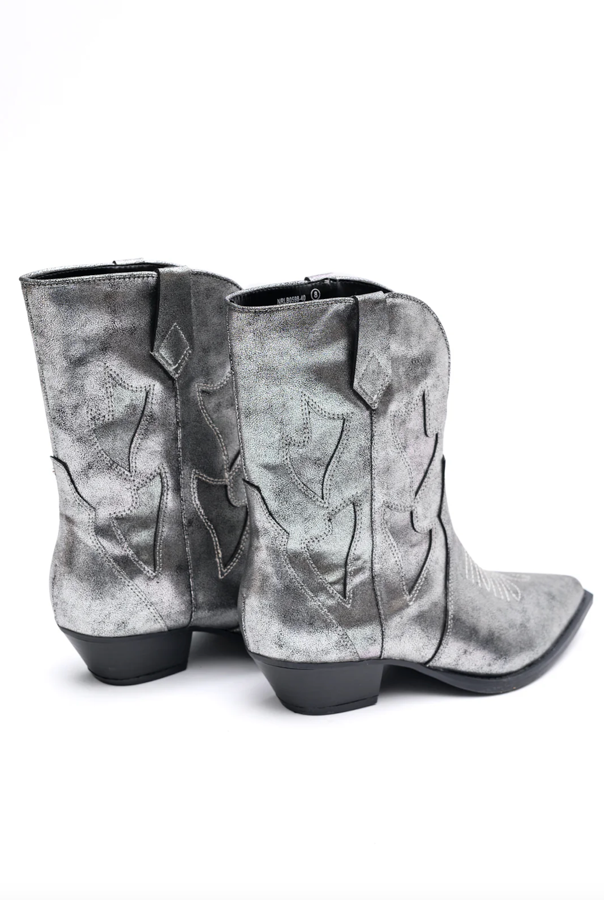 Jersey Metallic Boot in Silver - Charming Charlie