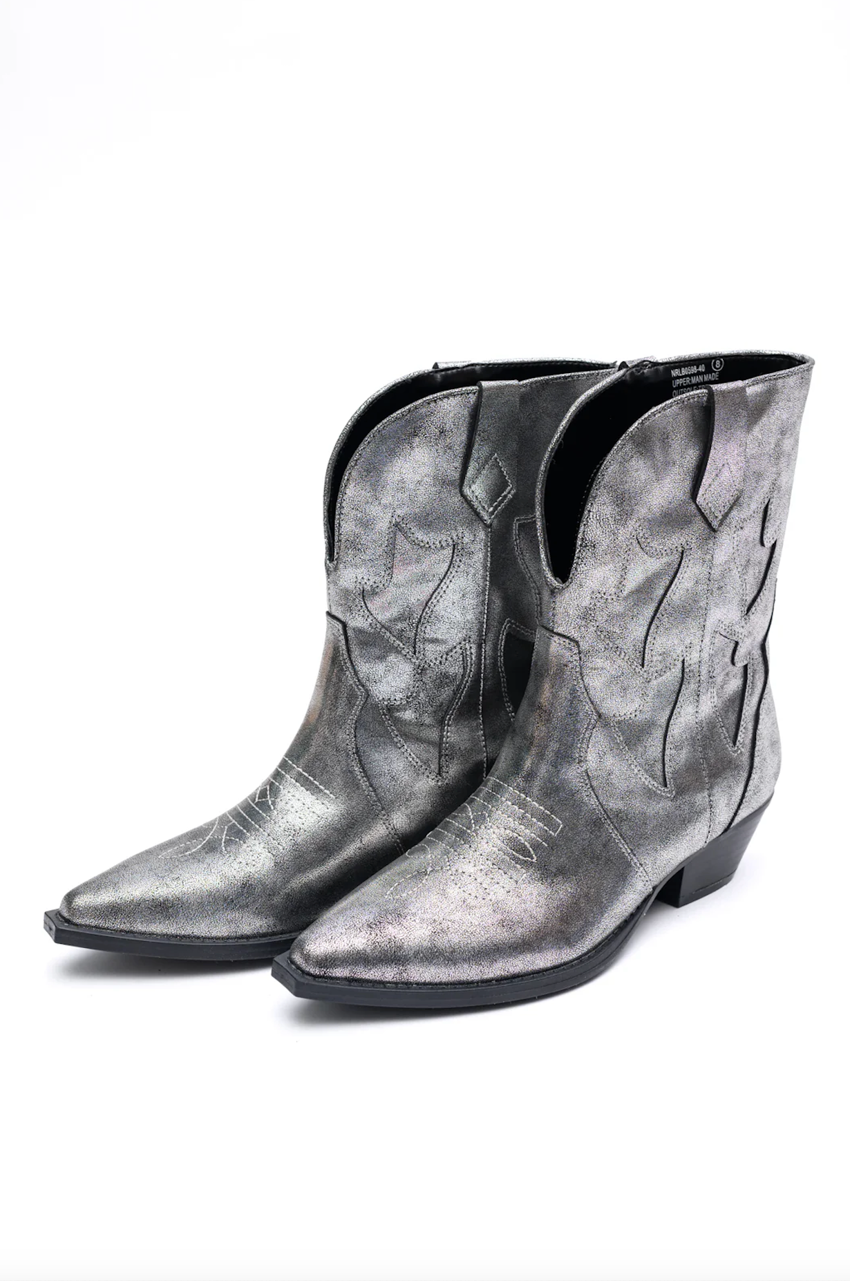 Jersey Metallic Boot in Silver - Charming Charlie