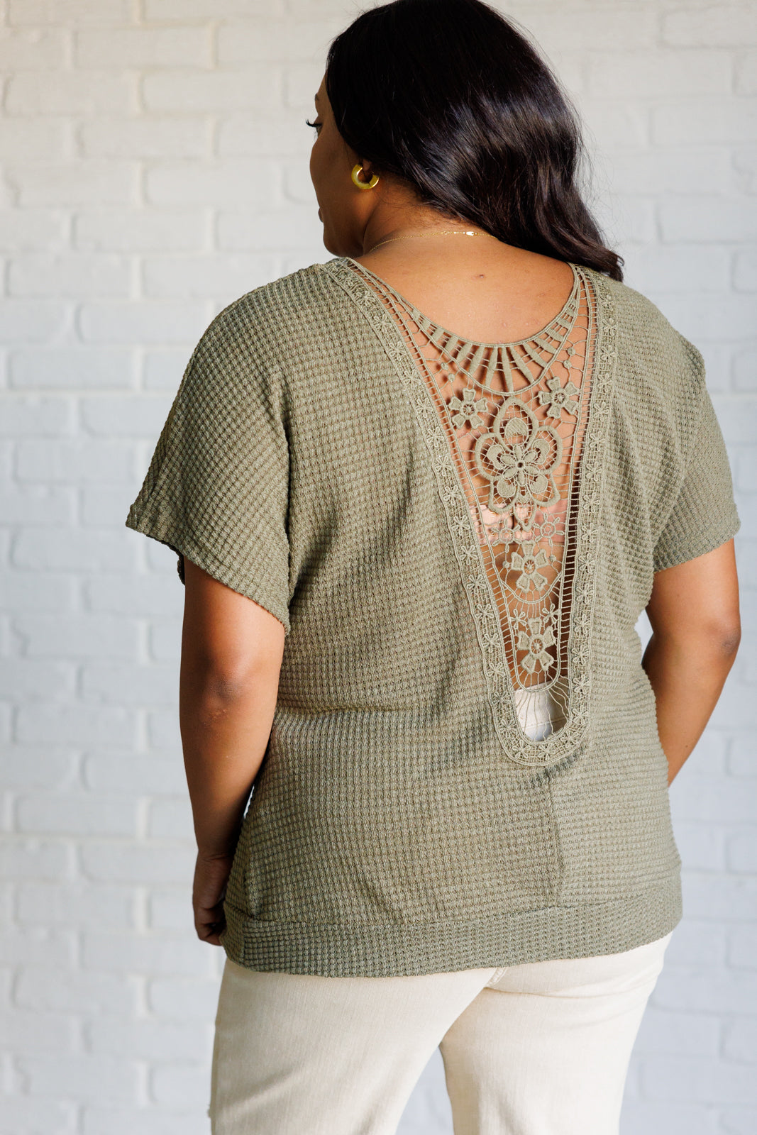 Secret Detail Lace Back Top - Charming Charlie
