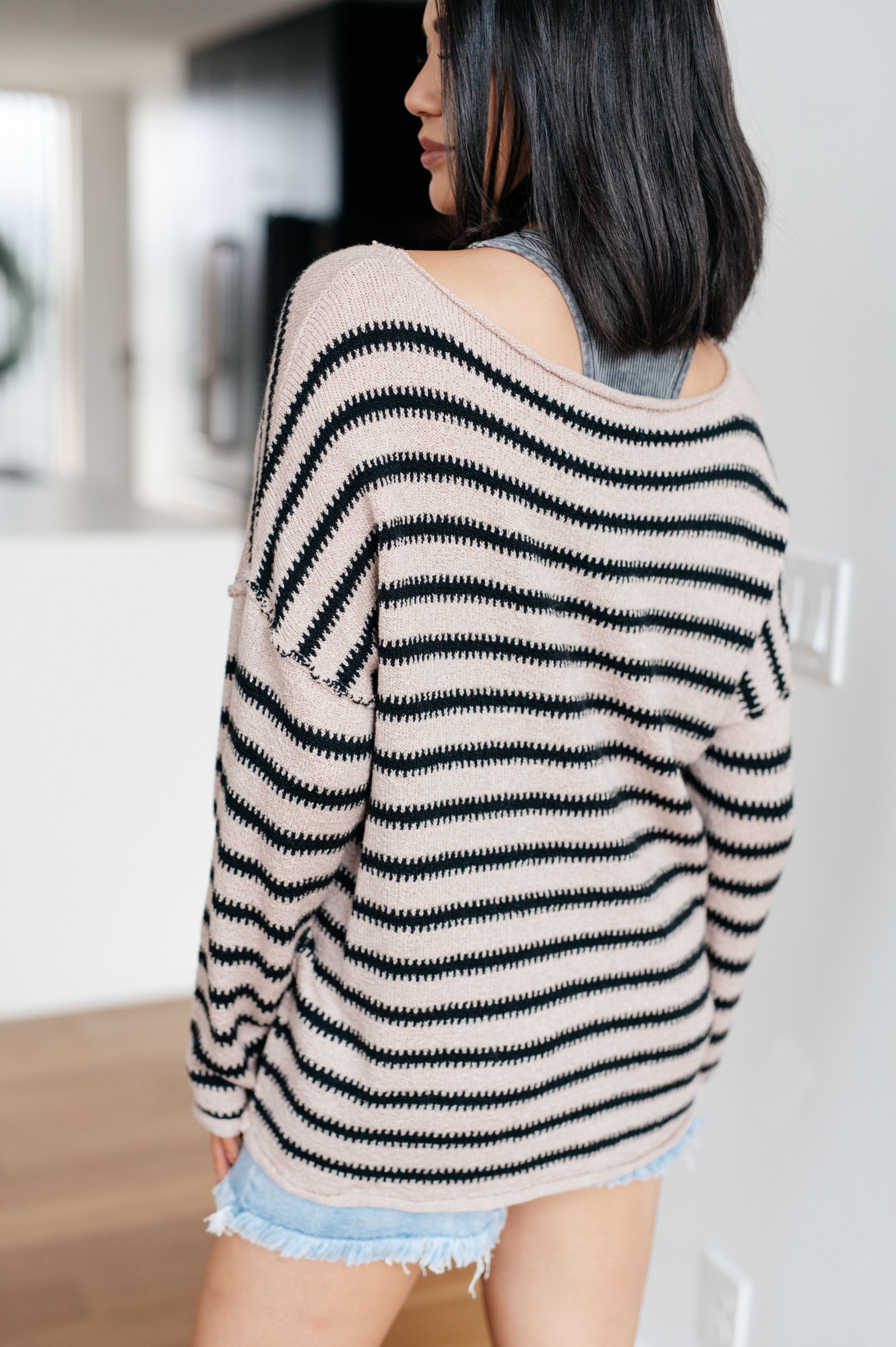 Self Assured Striped Sweater - Charming Charlie