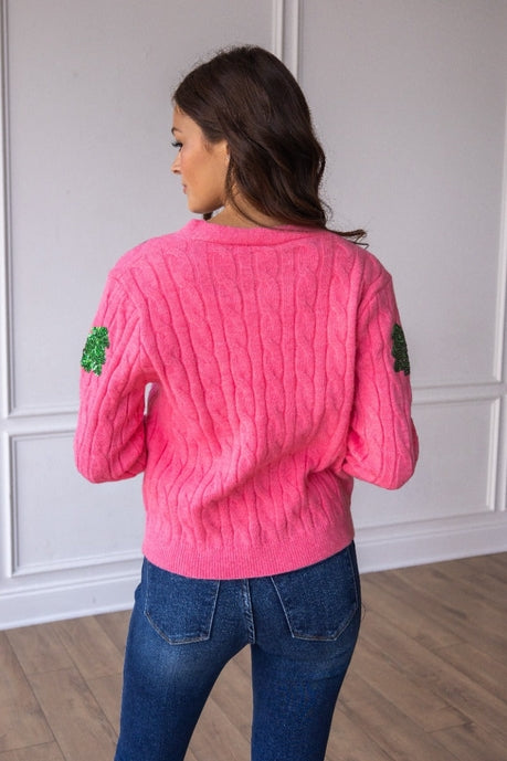 Sequin Trees Cardigan - Charming Charlie