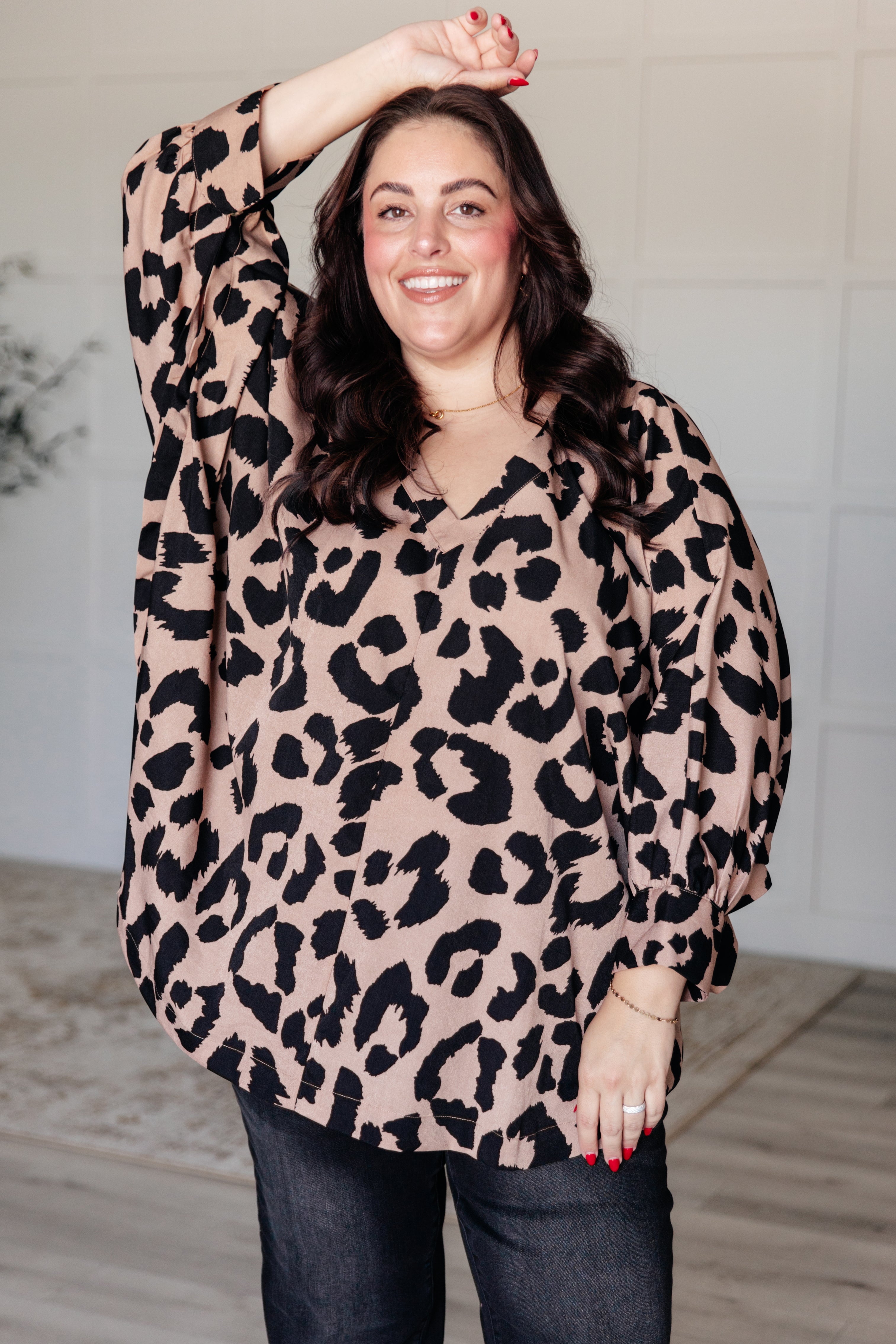 She's Got Eyes of Gold Batwing Blouse - Charming Charlie