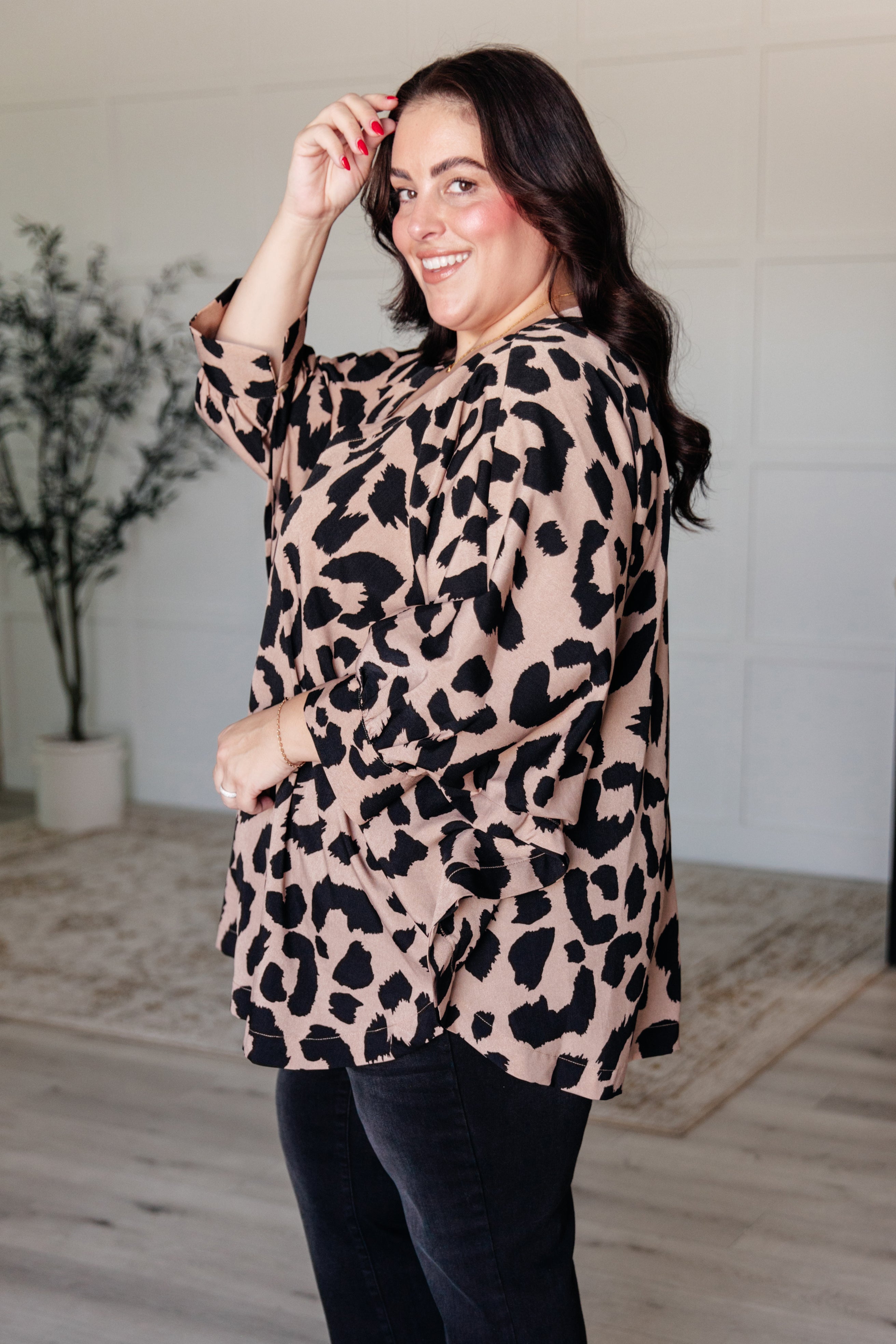 She's Got Eyes of Gold Batwing Blouse - Charming Charlie