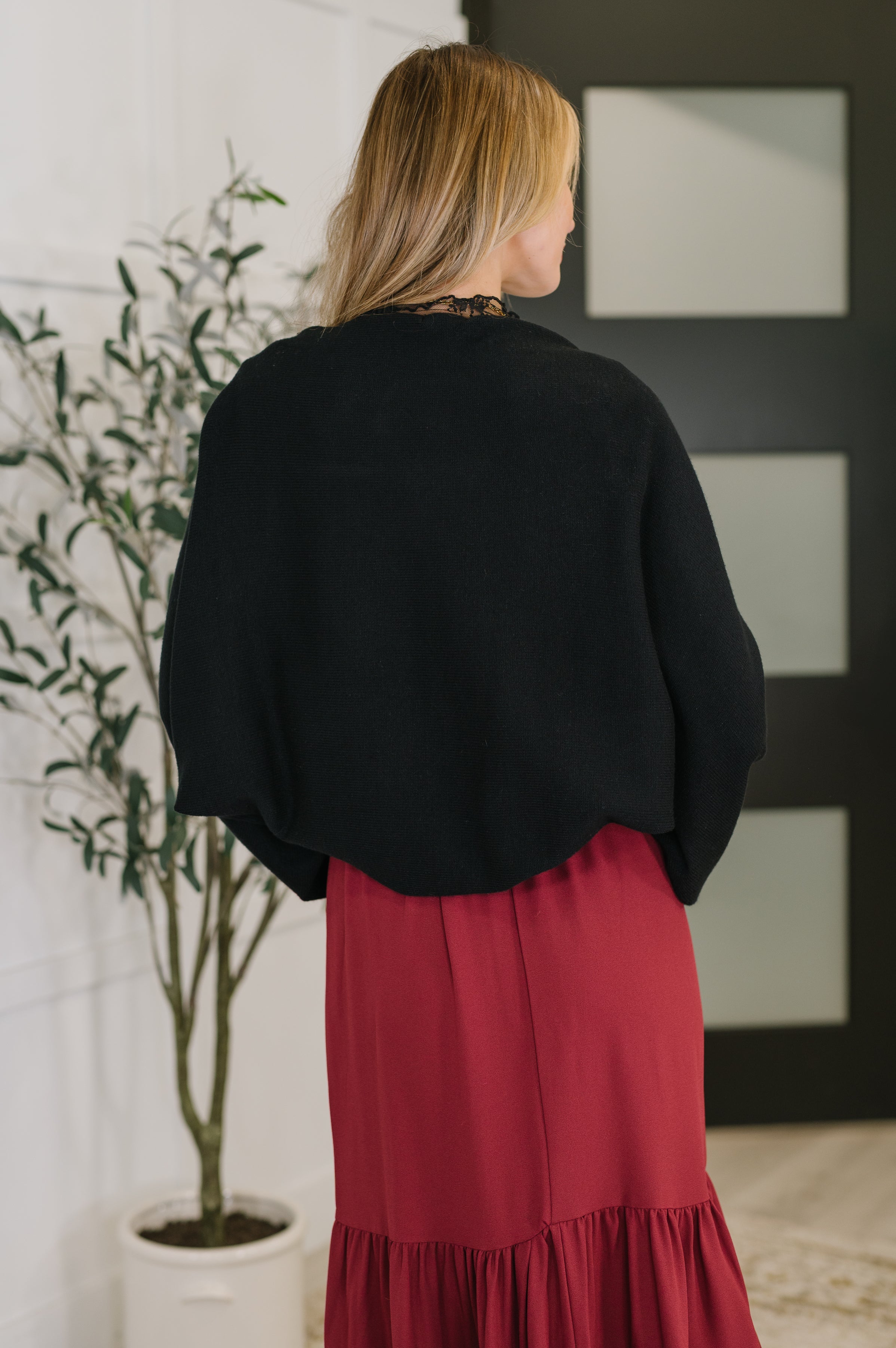 Short But Sweet Shrug in Black - Charming Charlie