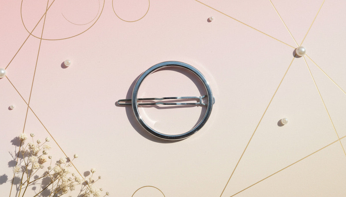 Silver Circle Hair Clip - Charming Charlie