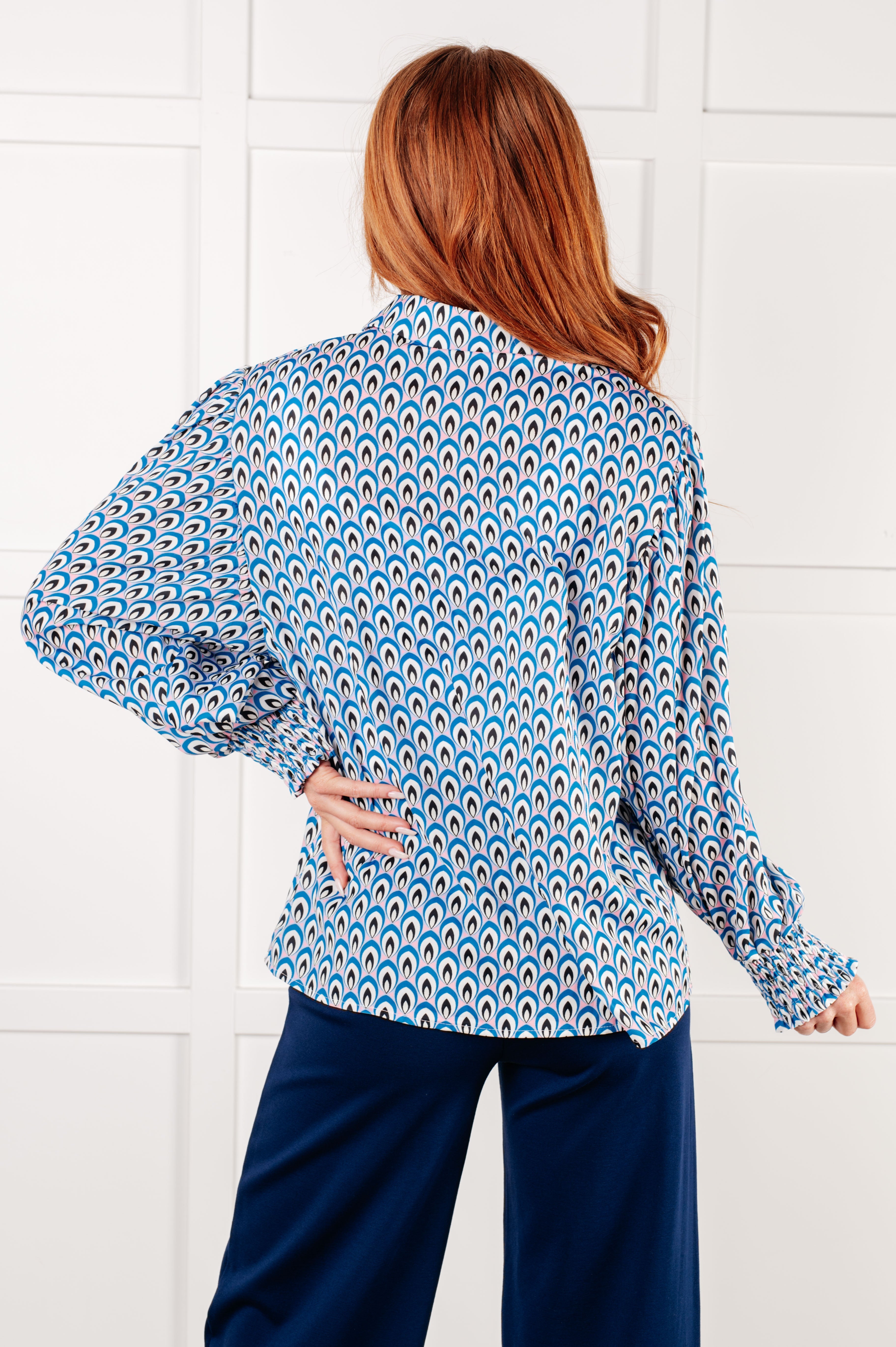 Skies Above Patterned Button Up Shirt - Charming Charlie