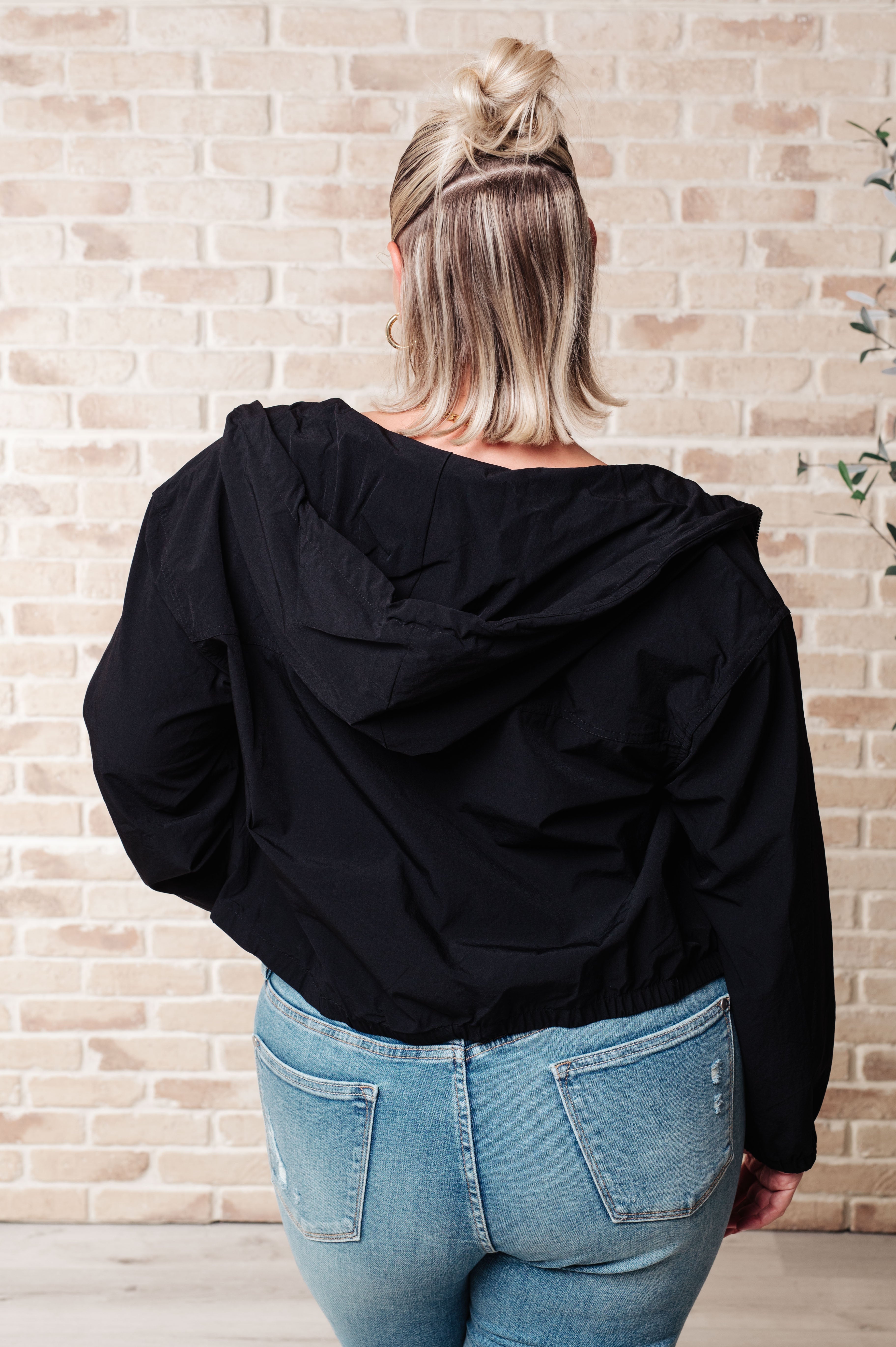 Sky of Only Clouds Zip Up in Black - Charming Charlie