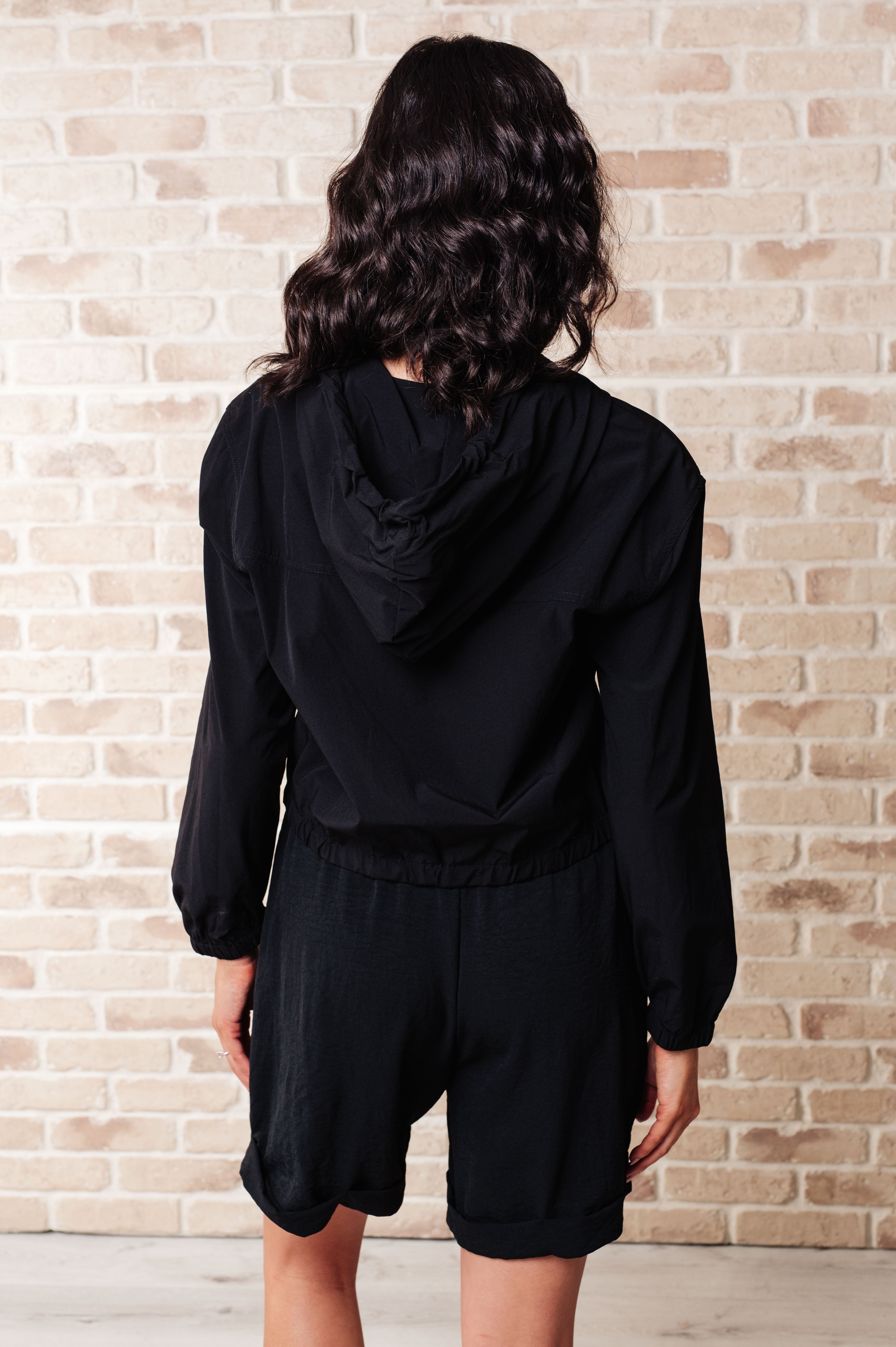 Sky of Only Clouds Zip Up in Black - Charming Charlie