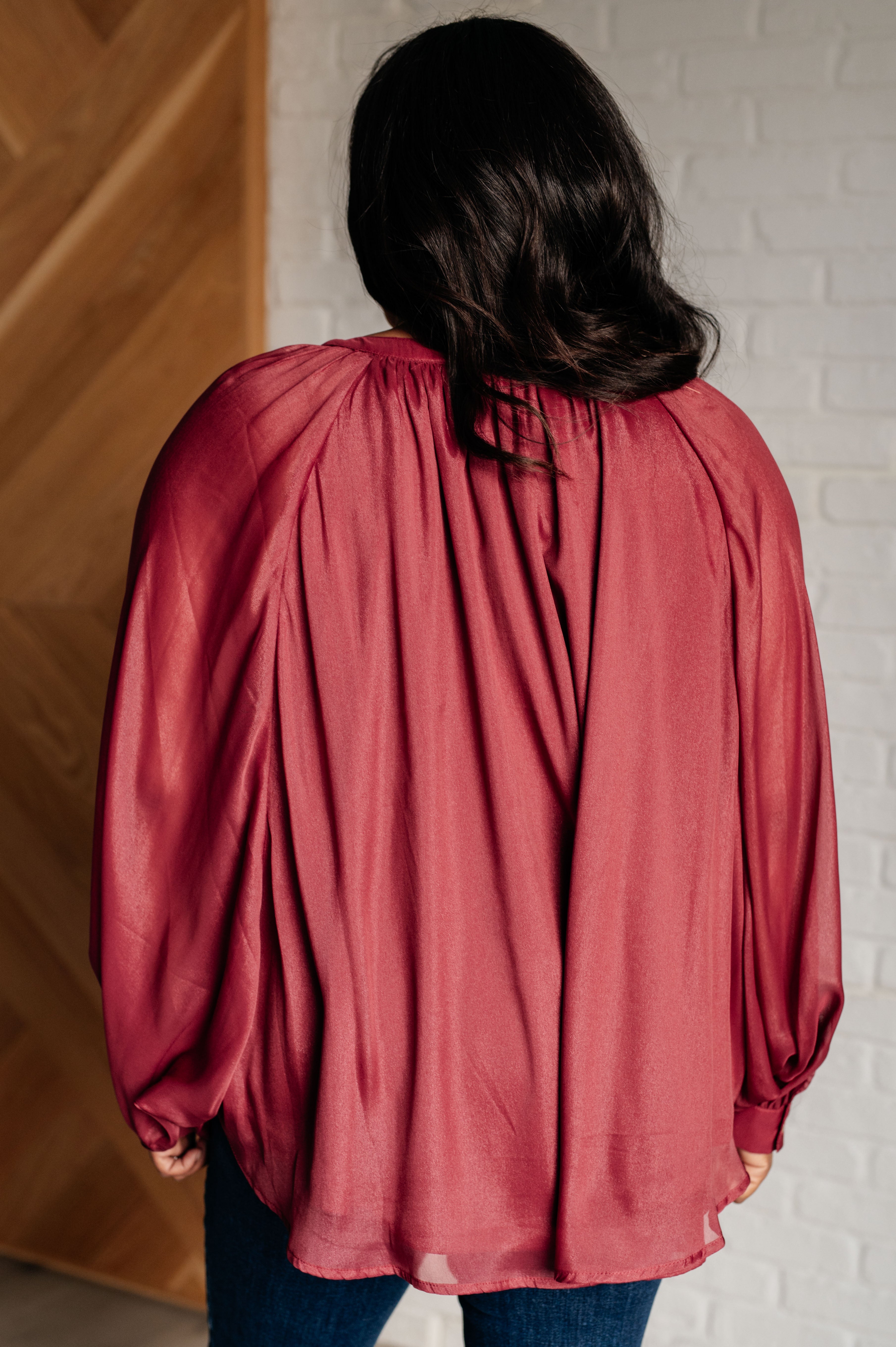 Smiles and Pouts Bat Sleeve Button Down - Charming Charlie