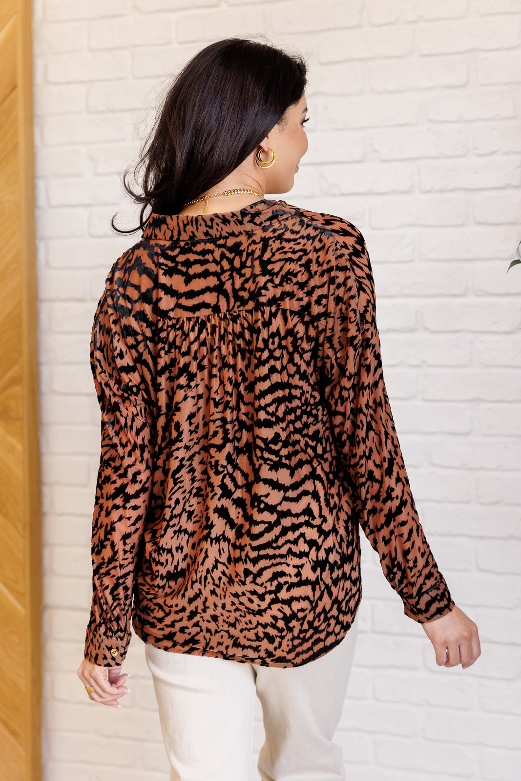 So Fierce Animal Print Blouse - Charming Charlie