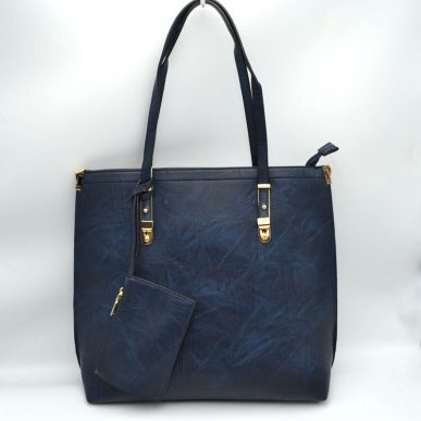 Soft Faux Leather Tote Handbag With Wallet - Charming Charlie