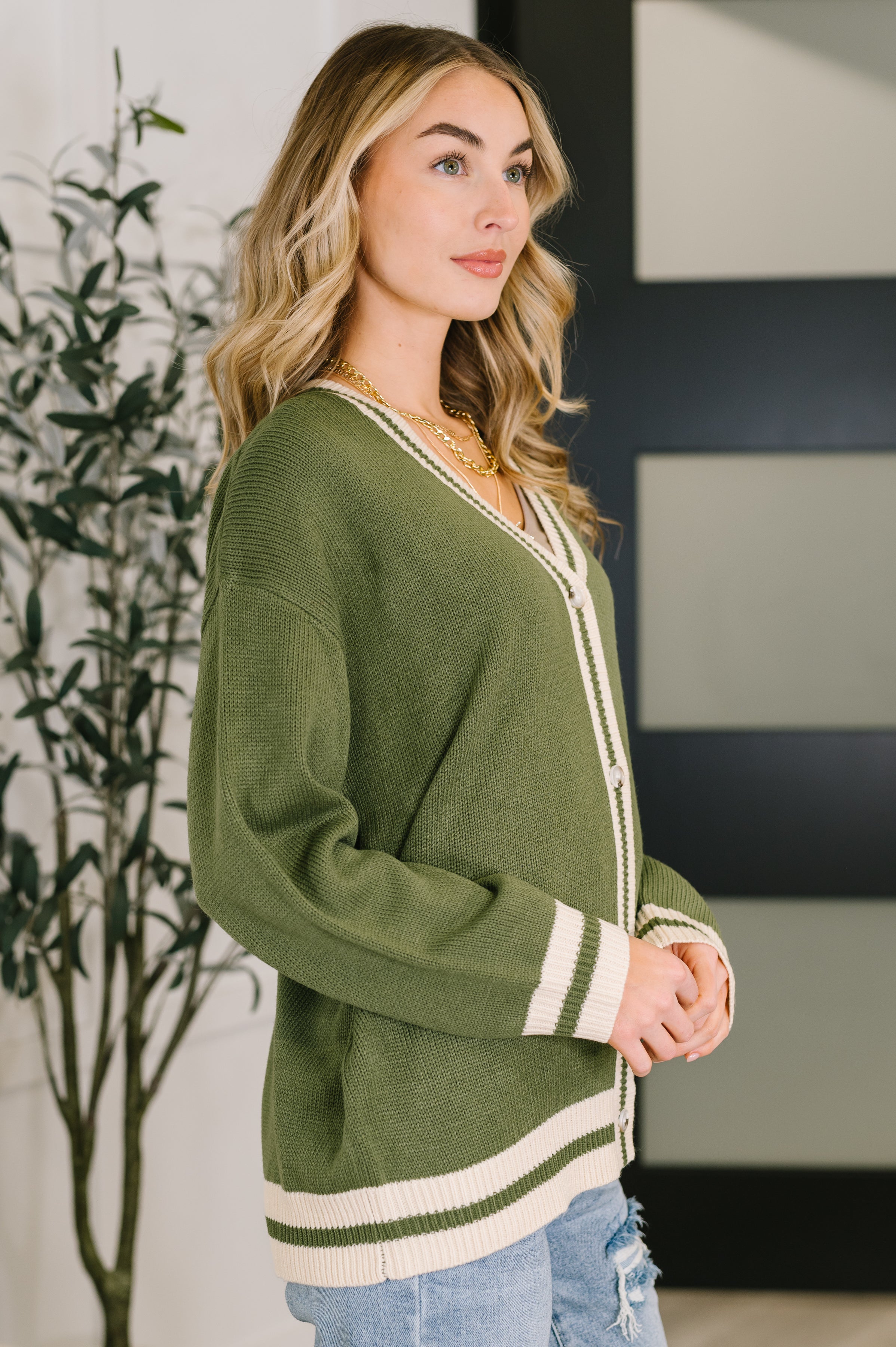 Something Simple Full Front Button Down Cardigan - Charming Charlie