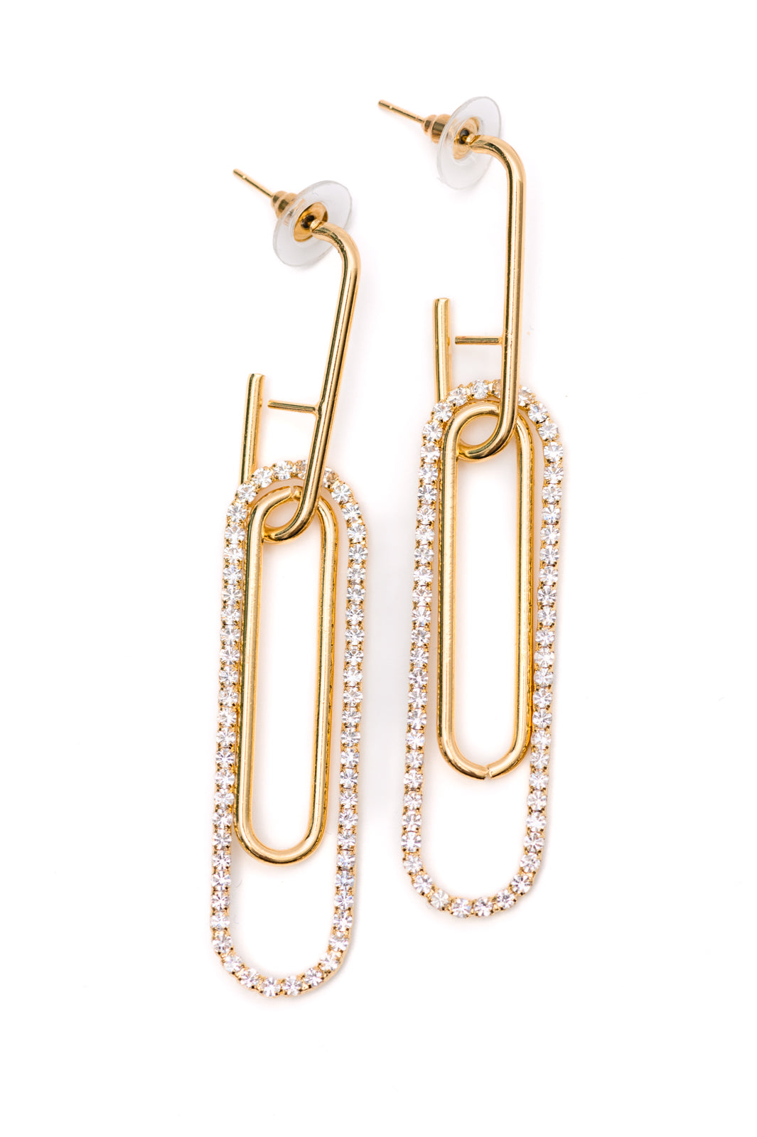 Sonia Link Earrings In Gold - Charming Charlie