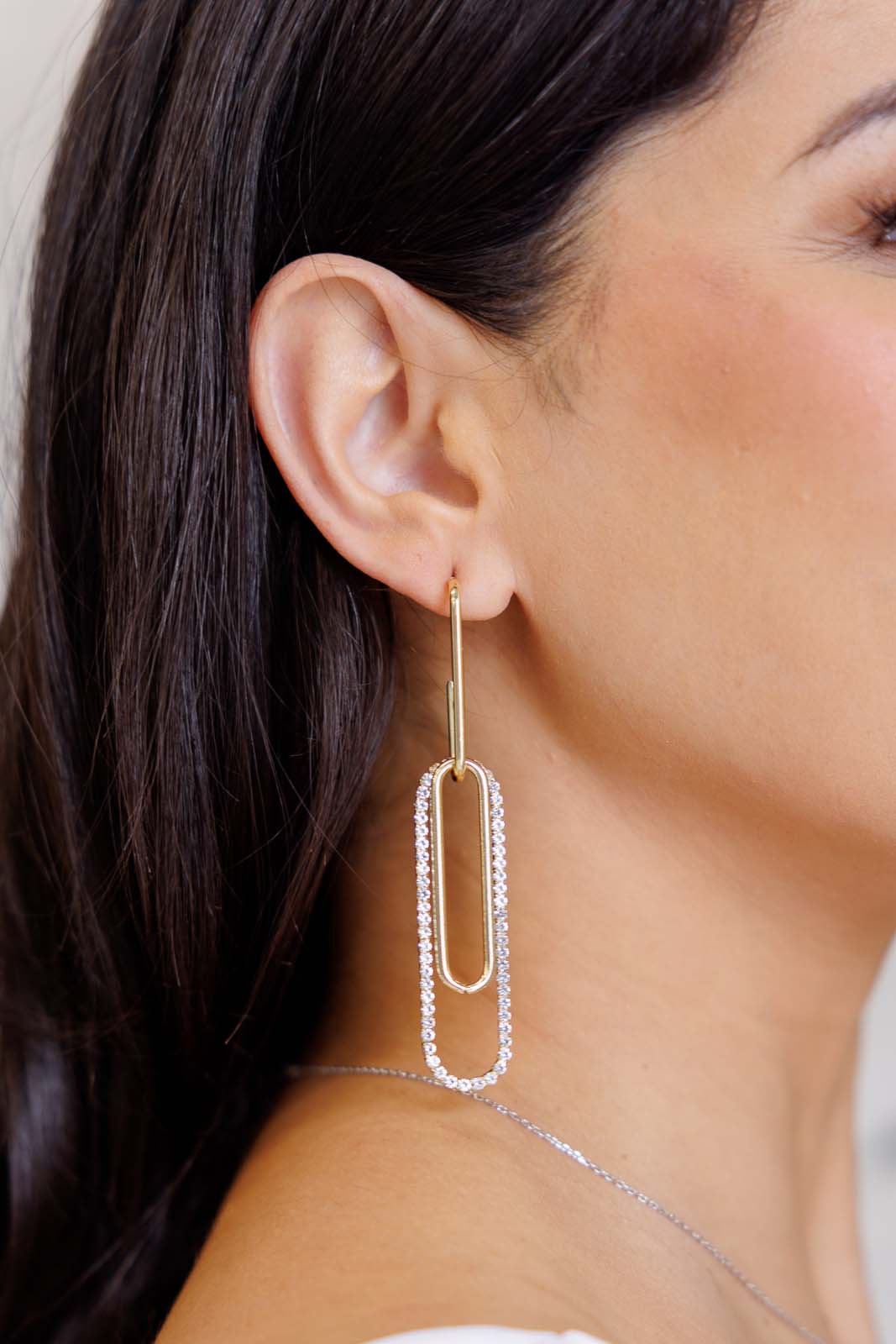 Sonia Link Earrings In Gold - Charming Charlie