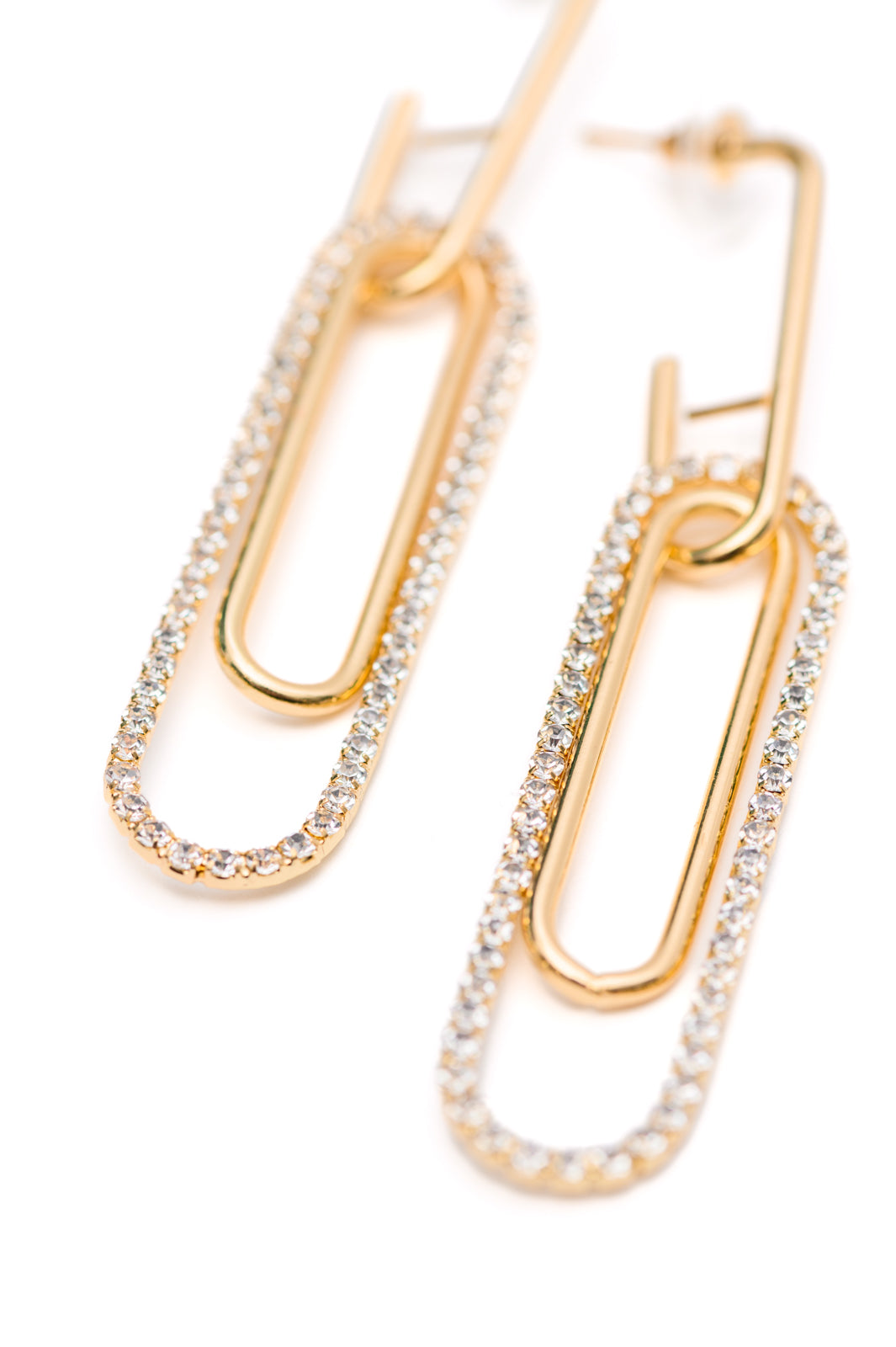 Sonia Link Earrings In Gold - Charming Charlie